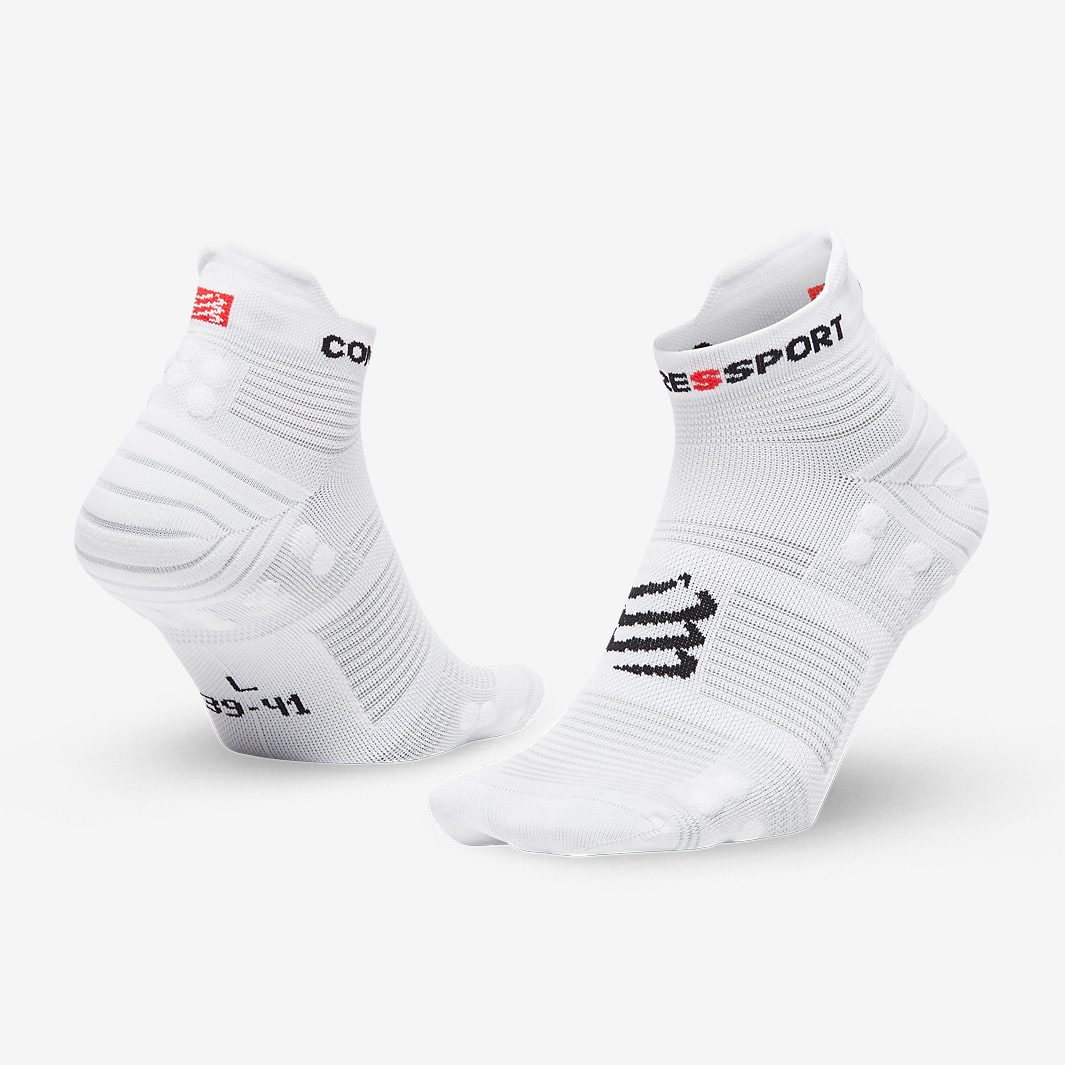 Compressport Pro Racing V4.0 Run Low Socks White