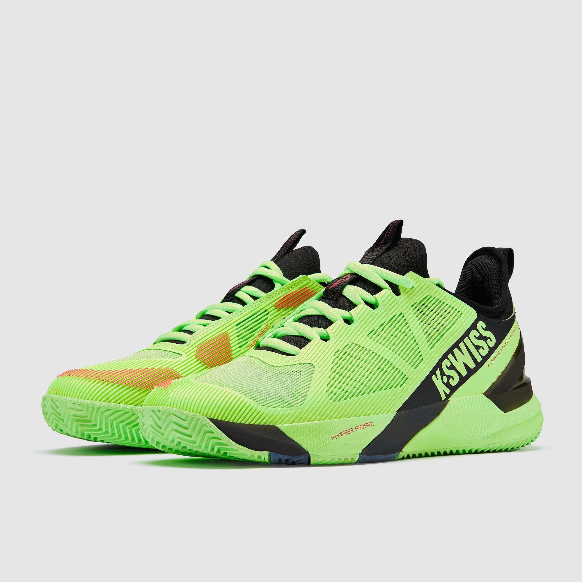 lime green foam shoes