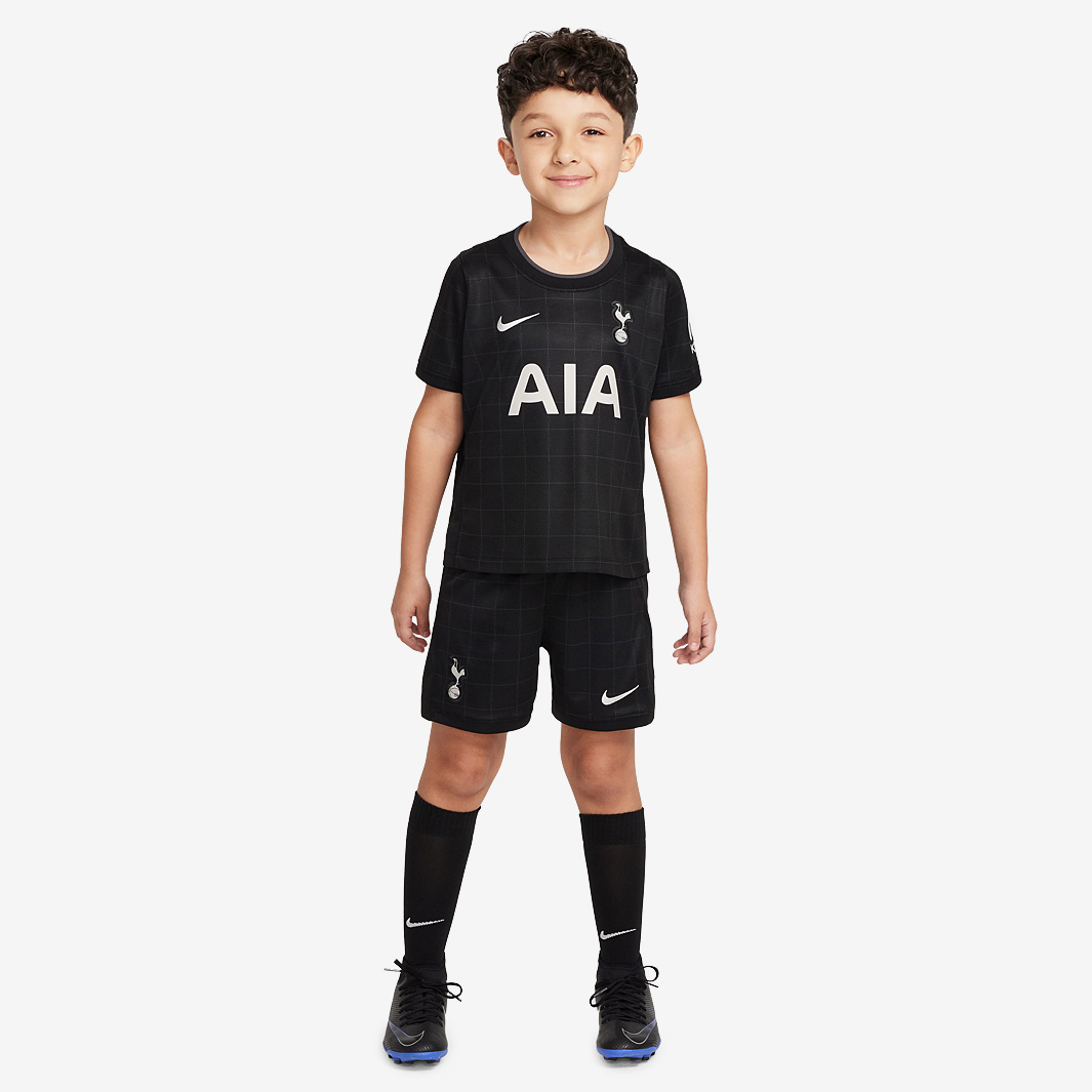 Nike Tottenham Hotspur 25 26 Little Kids Dri Fit Stadium Away Kit Black Boys Medium