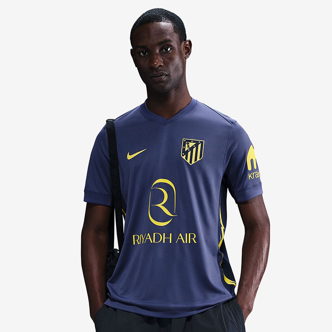 Nike Homme Atlético de Madrid, Saison 2021/22, Équipement Jeu, Maillot, Photo Bleu/Blanc, XL EU