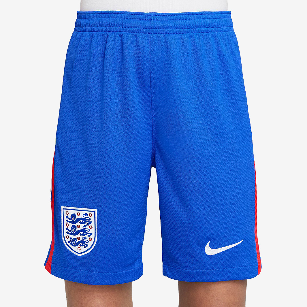 Nike England 2025 Kids Dri Fit Stadium Home Shorts Blue