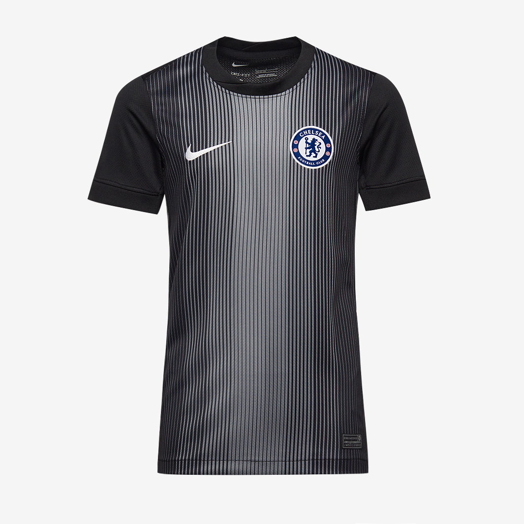 Nike Chelsea 25 26 Kids Dri Fit Stadium Gk Shirt Black