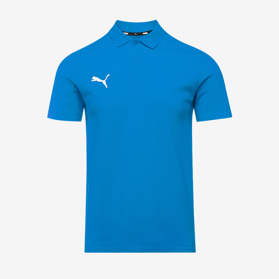 Puma Teamgoal 25 Casuals Ss Polo Ignite White Blue