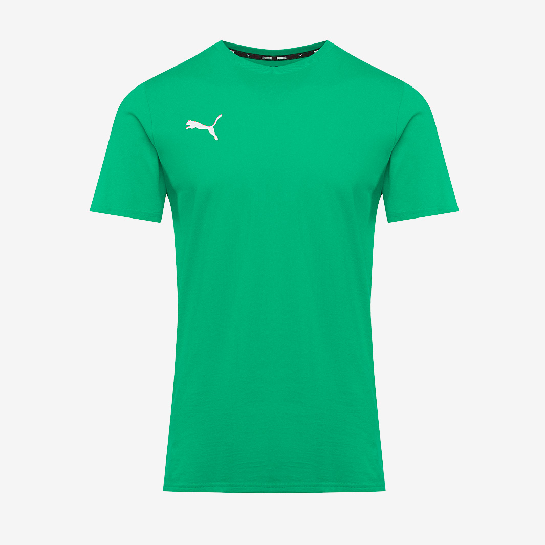 Puma Junior Teamgoal 25 Casuals Ss Tee Sport White Green