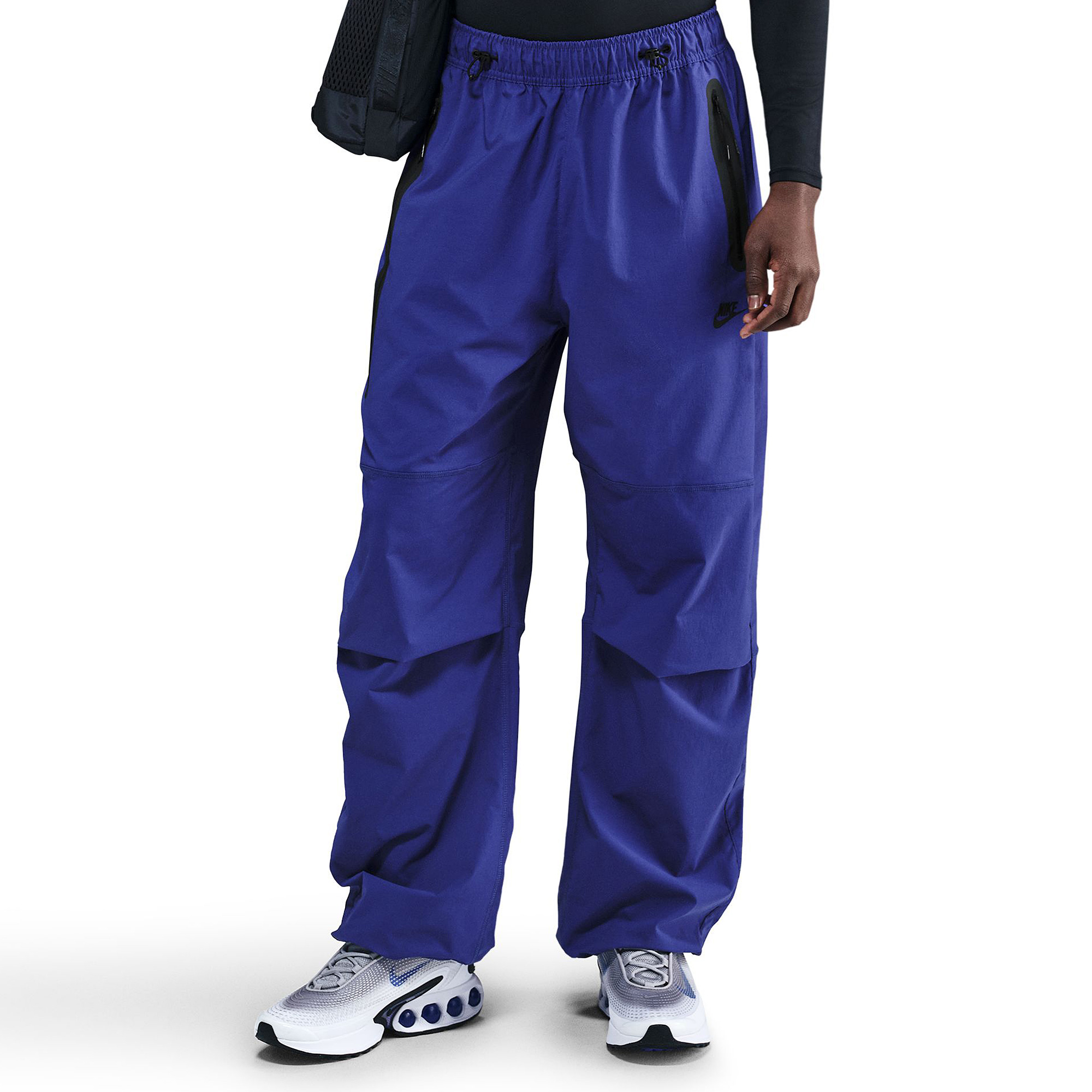 Nike Sportswear Tech Woven Oversized Trousers Deep Night Black Navy