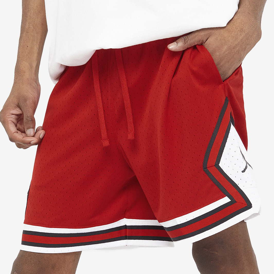 Jordan Sport Dri Fit Mesh Diamond Shorts Red