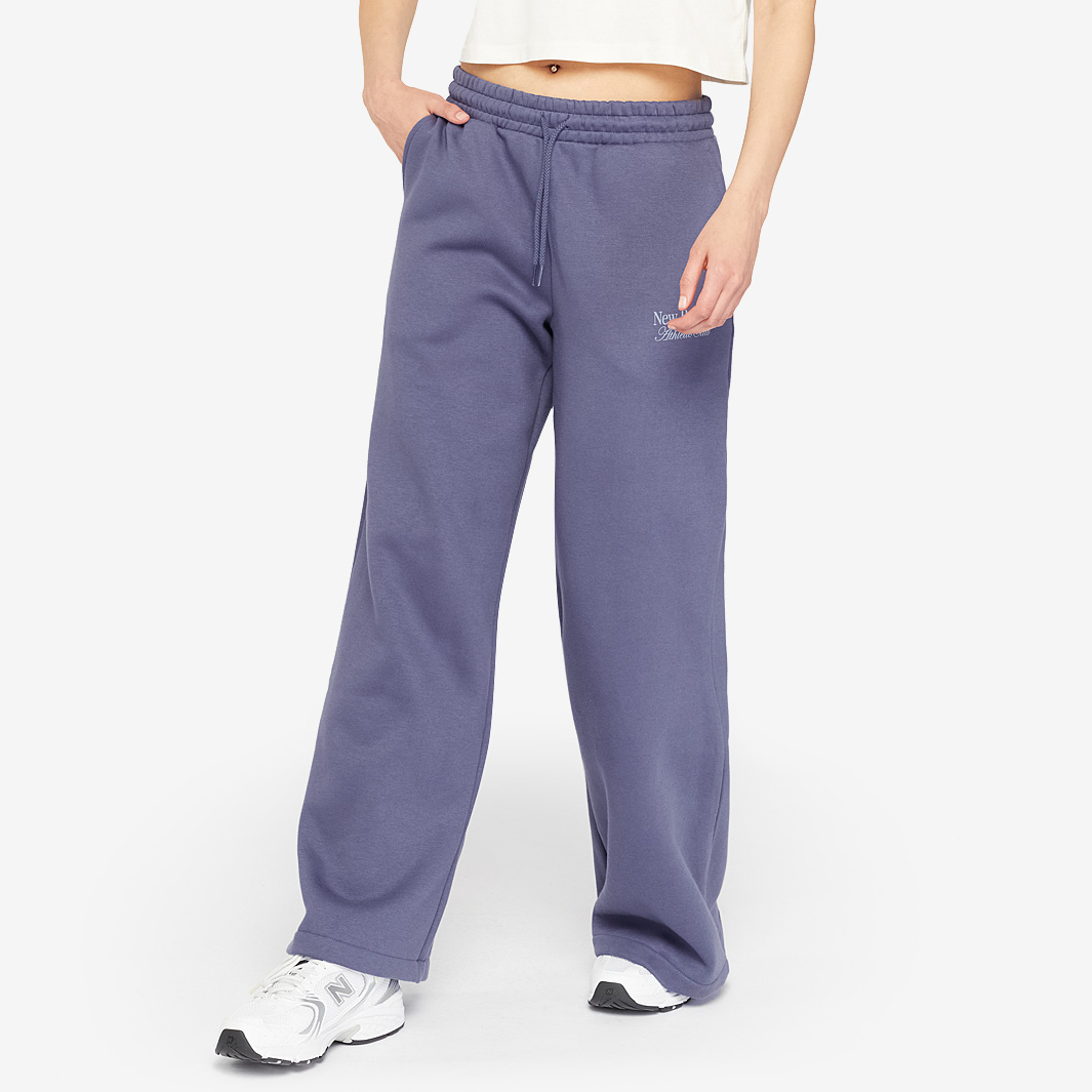 New Balance Womens Linear Heritage Jogger Bottoms Dream State White