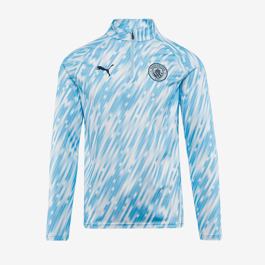 Puma Manchester City 25 26 Warm Up Drill Top Silver