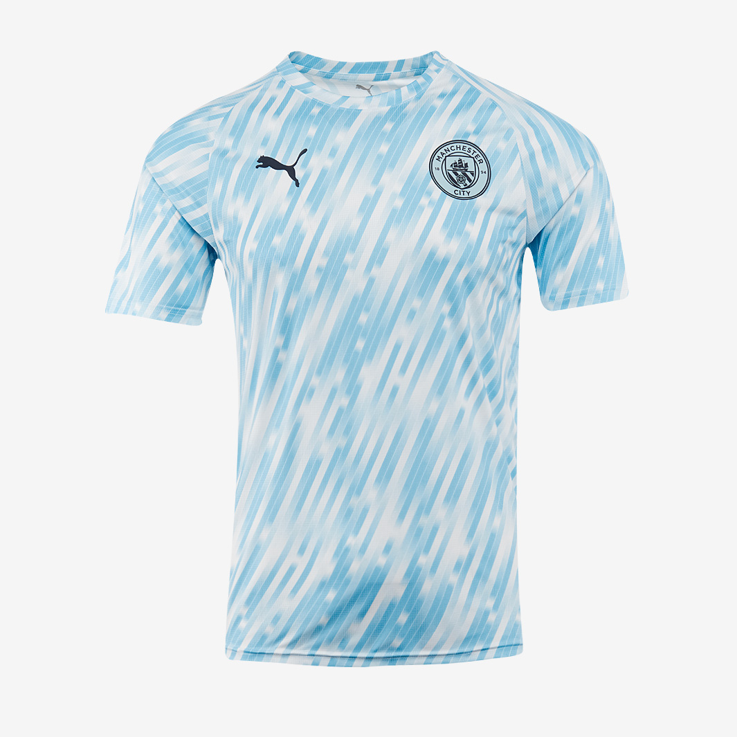 Puma Manchester City 25 26 Pre Match Shirt Silver