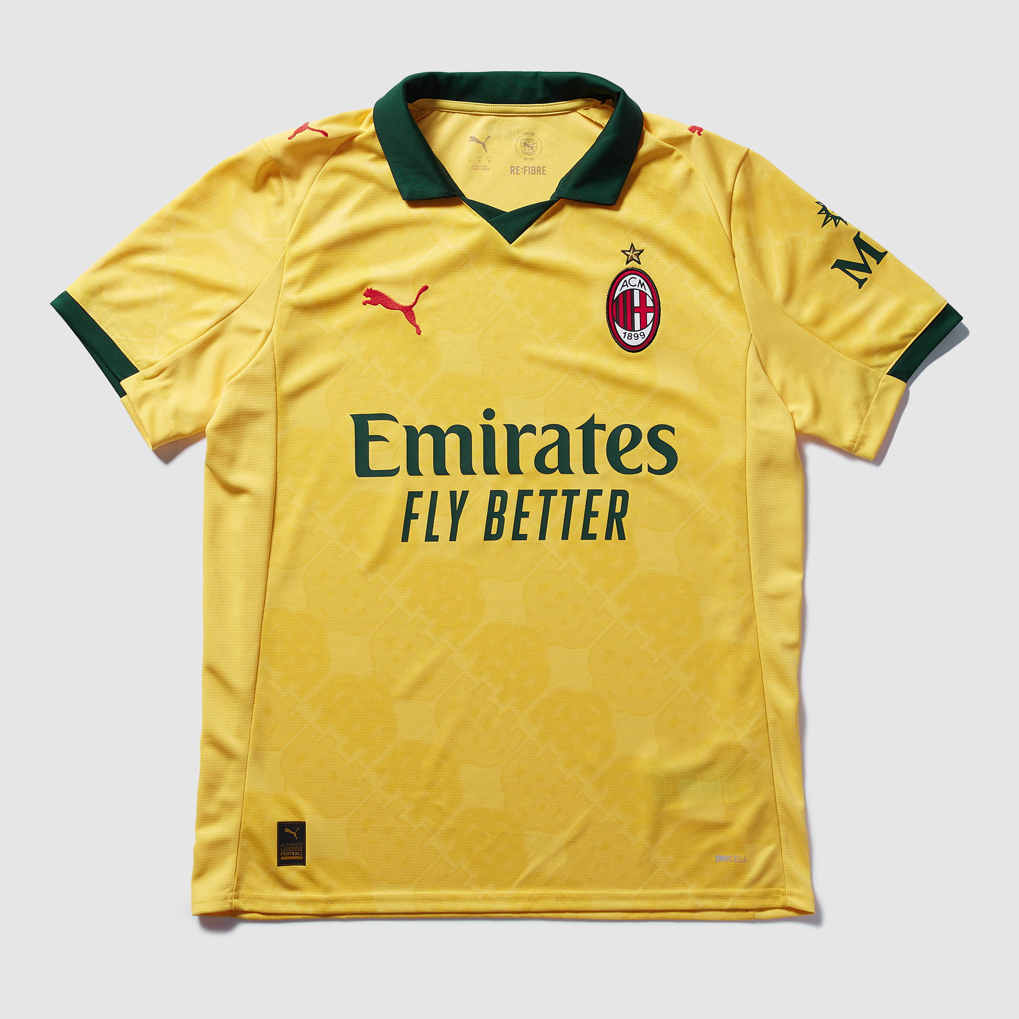 Puma Ac Milan 25 26 Third Shirt Yellow