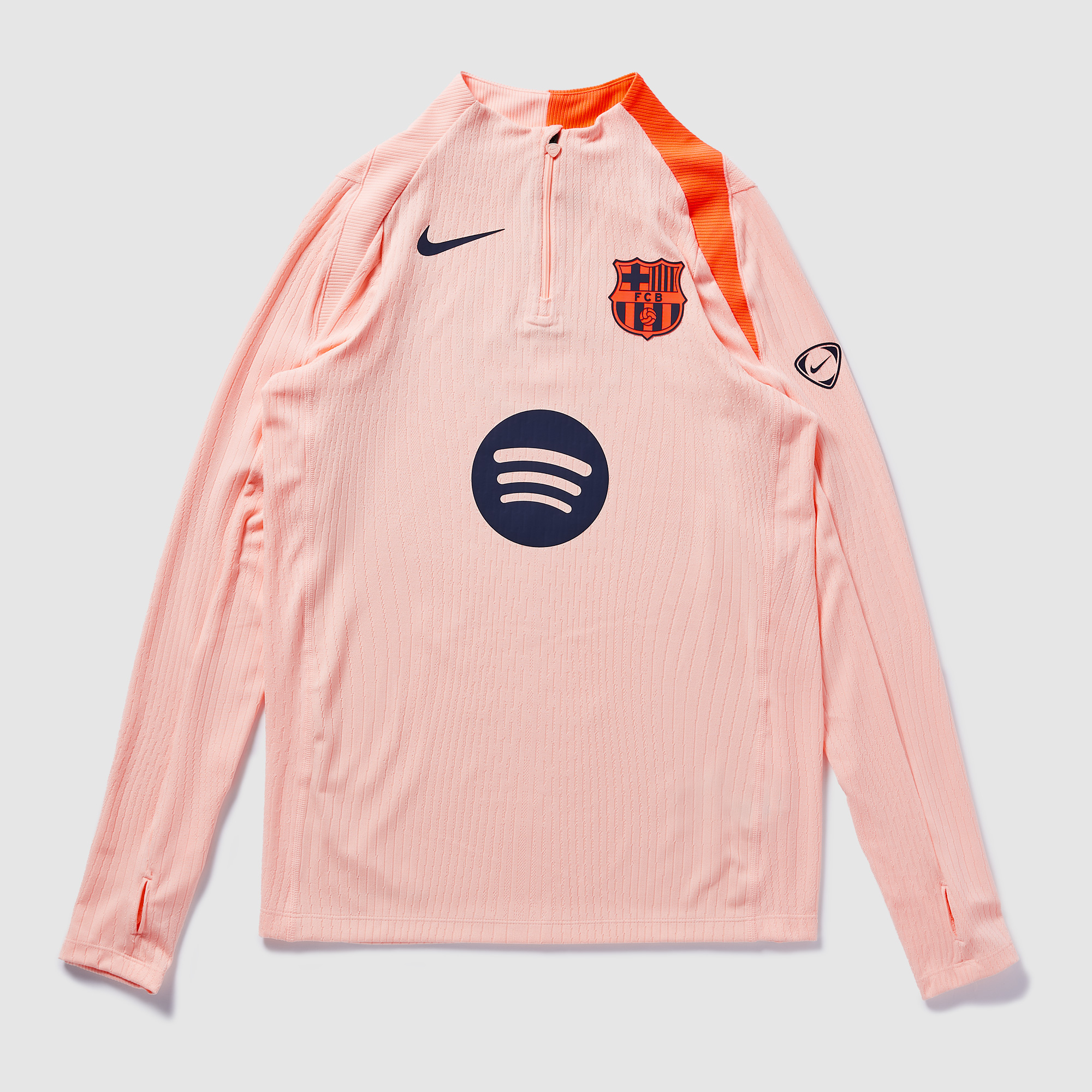 Nike Fc Barcelona 25 26 Dri Fit Adv Strike Lite Third Drill Top Orange