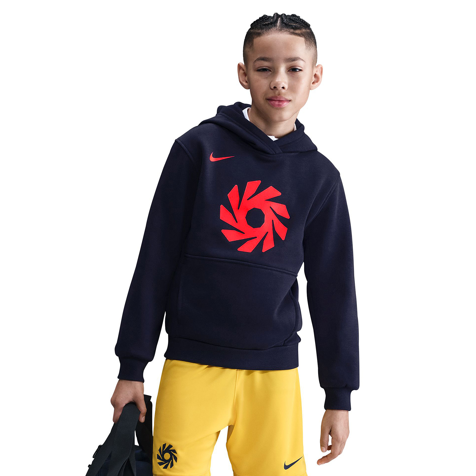 Nike Kids Club Fleece Hoodie X Haaland Blue