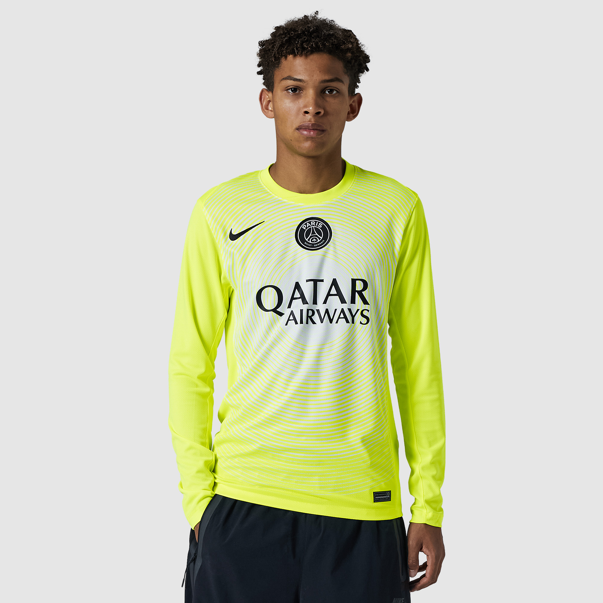Nike Paris Saint Germain 25 26 Dri Fit Stadium Third Ls Gk Shirt Yellow