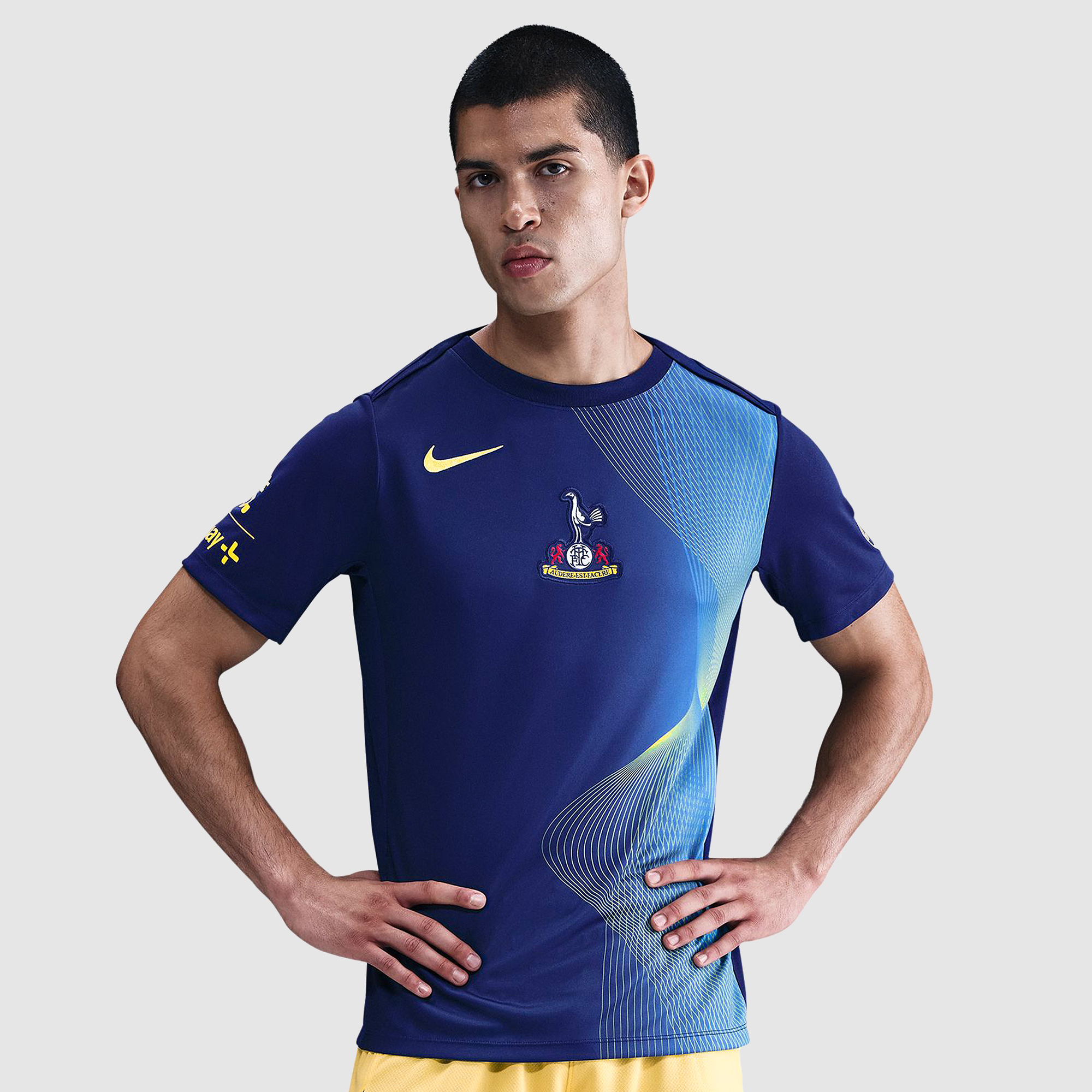 Nike Tottenham Hotspur 25 26 Dri Fit Academy Pro Pre Match Third Shirt Blue