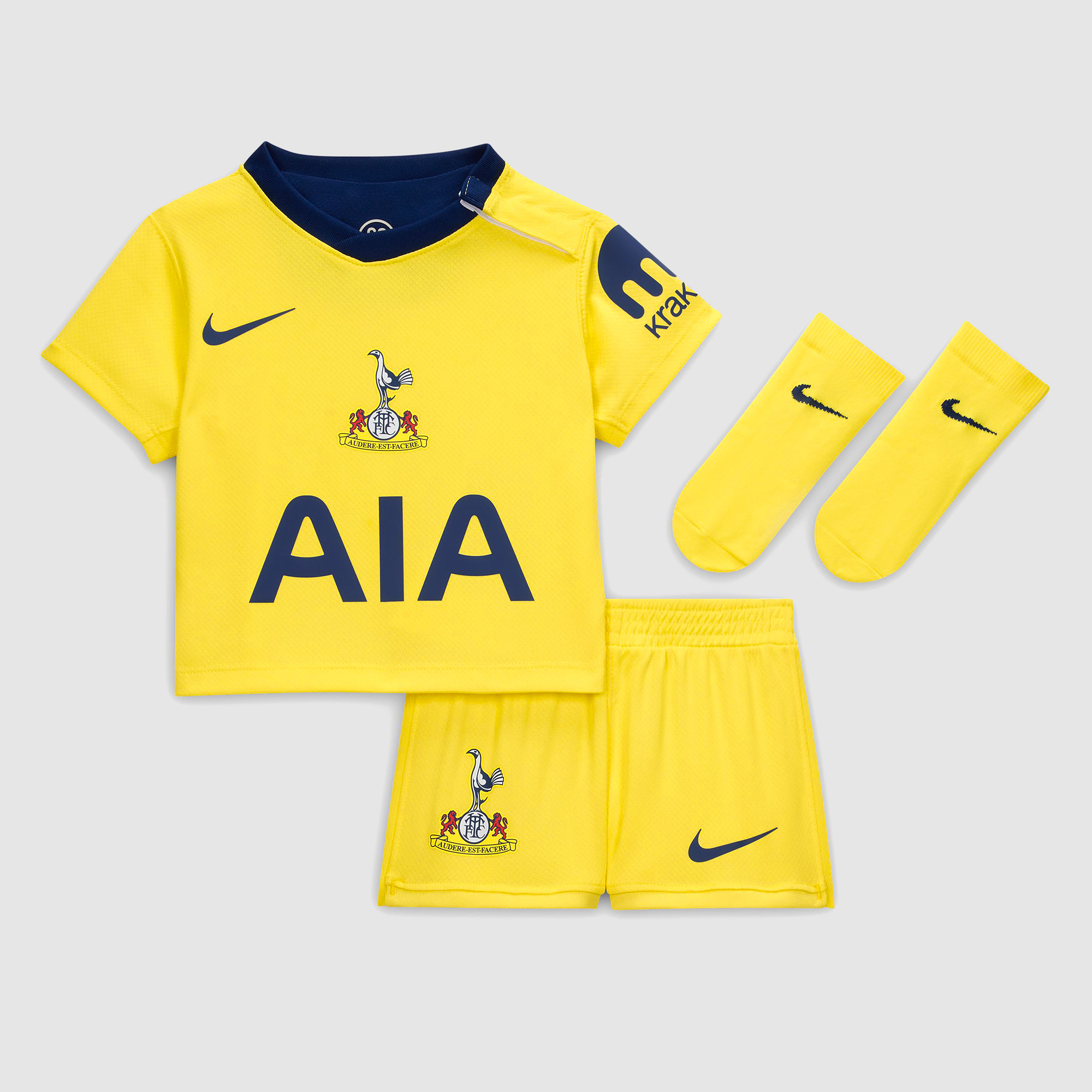 Nike Tottenham Hotspur 25 26 Infants Dri Fit Stadium Third Kit Yellow