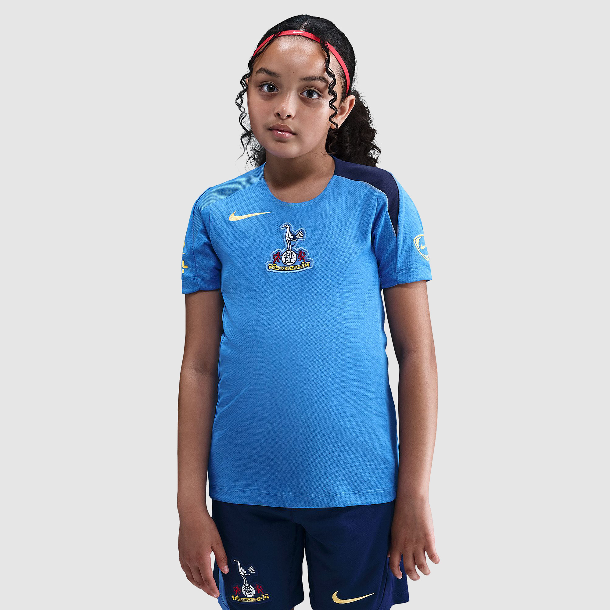 Nike Tottenham Hotspur 25 26 Kids Dri Fit Strike Third Shirt Blue