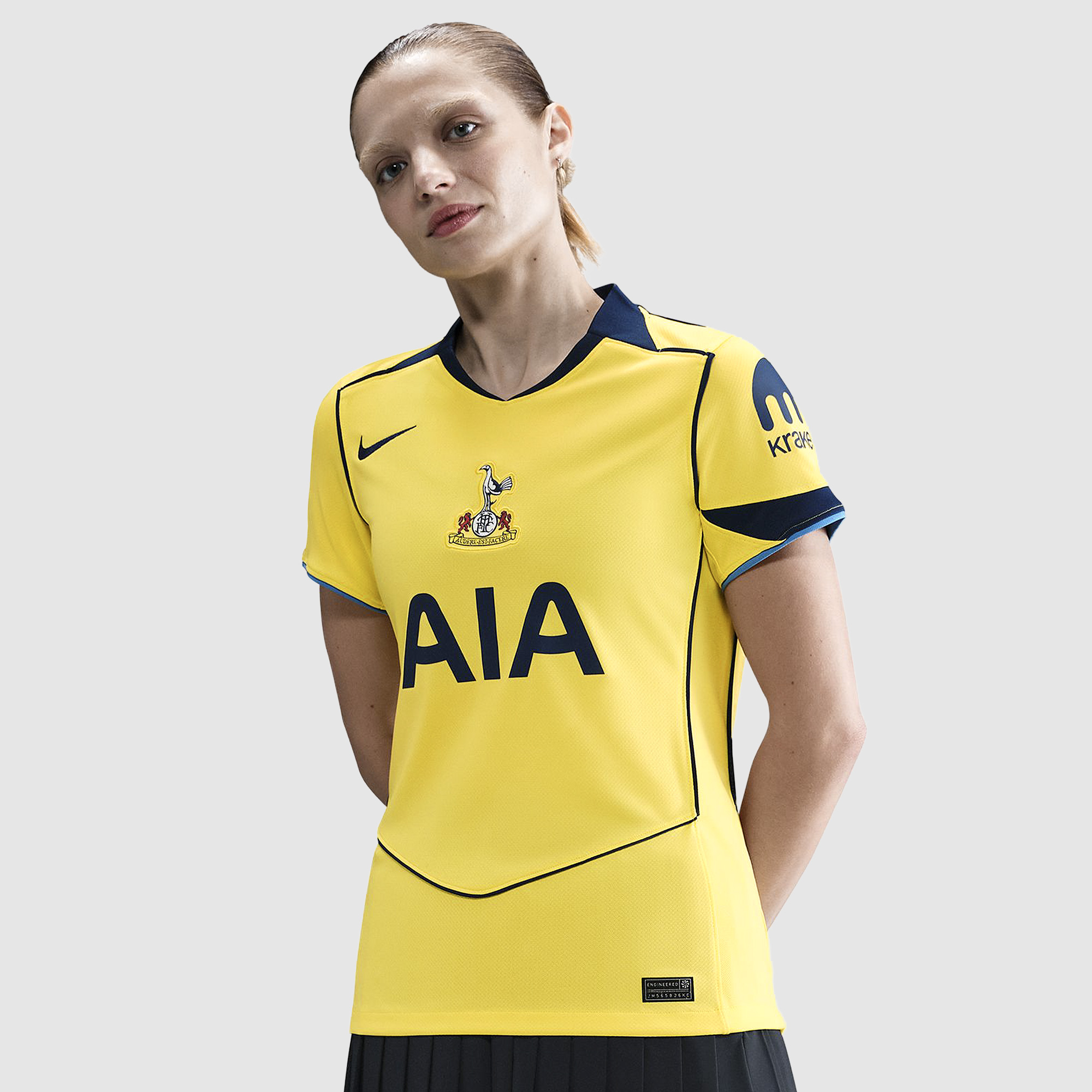 Nike Tottenham Hotspur 25 26 Womens Dri Fit Stadium Third Shirt Yellow