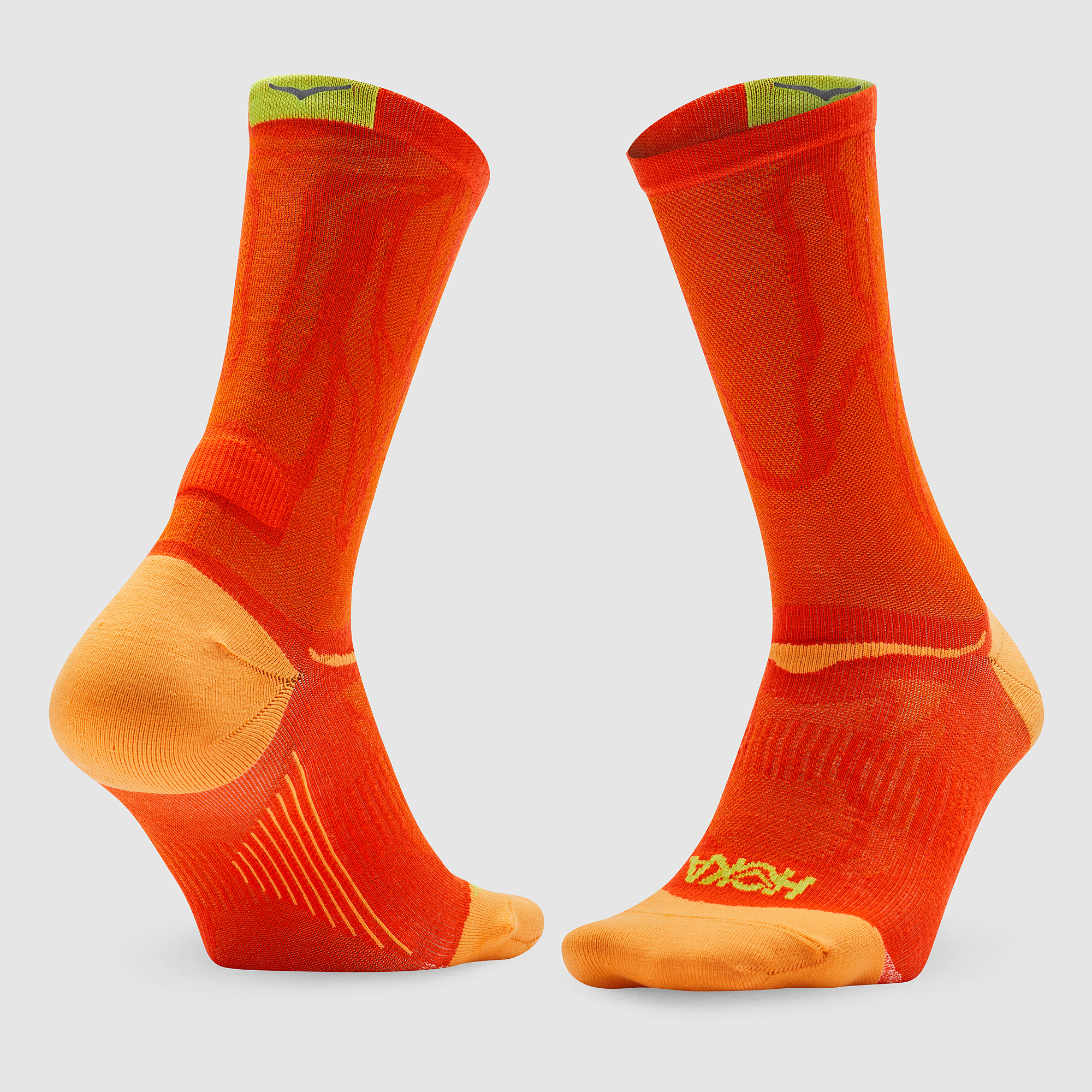 Hoka Clifton Crew Run Socks Orange
