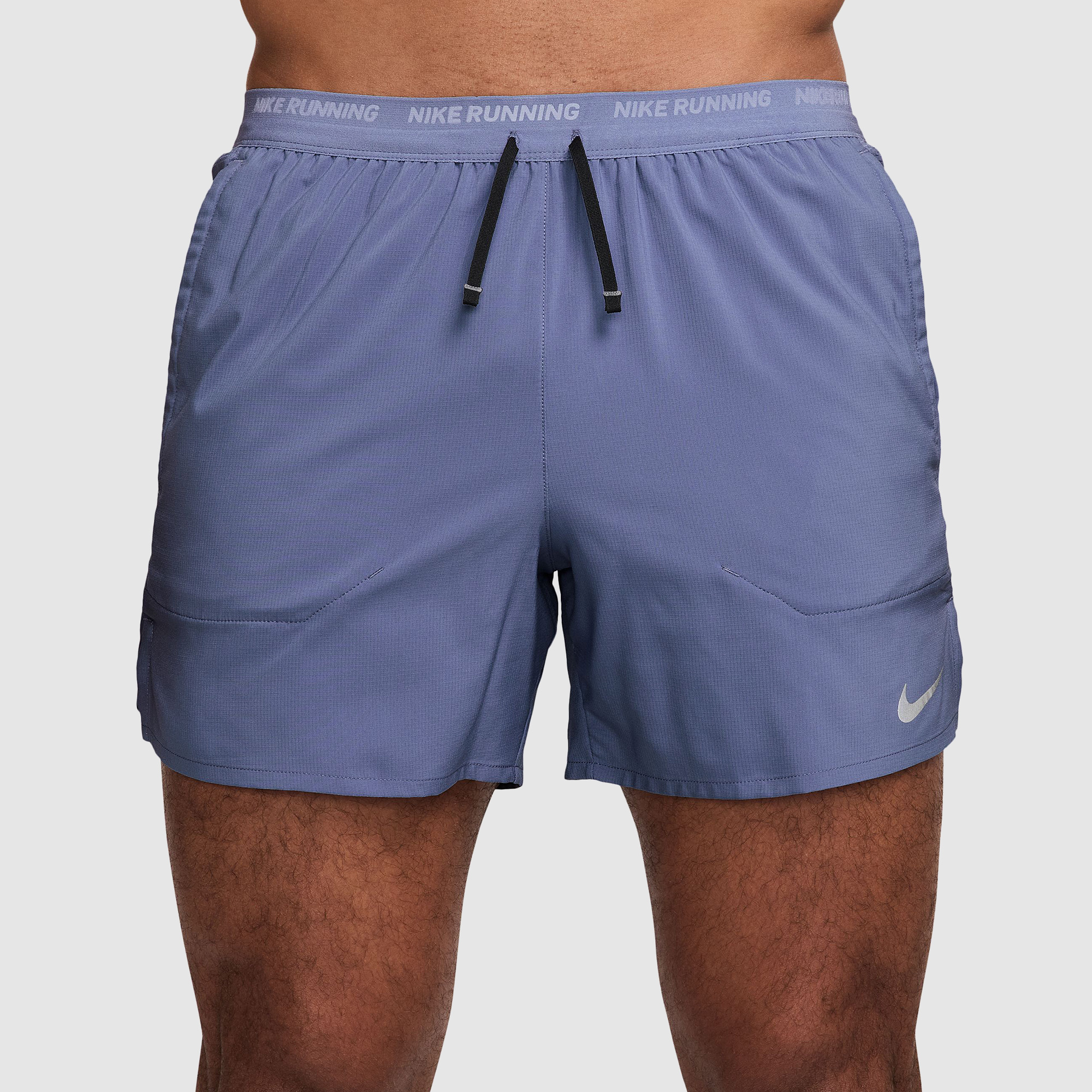 Nike Stride Dri Fit 5 Inch Brief Lined Shorts Blue
