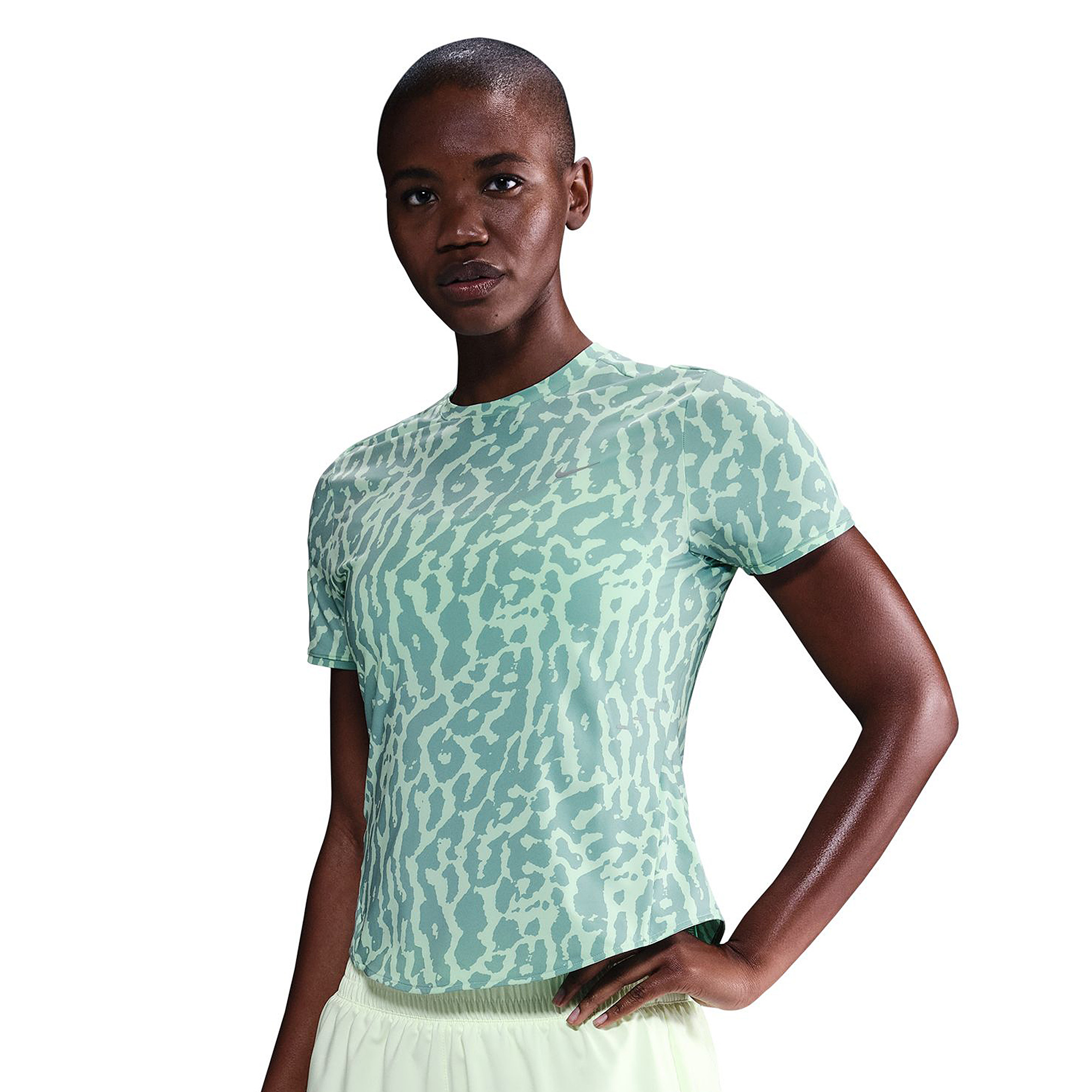 Nike Womens Swift Dri Fit T Shirt Green