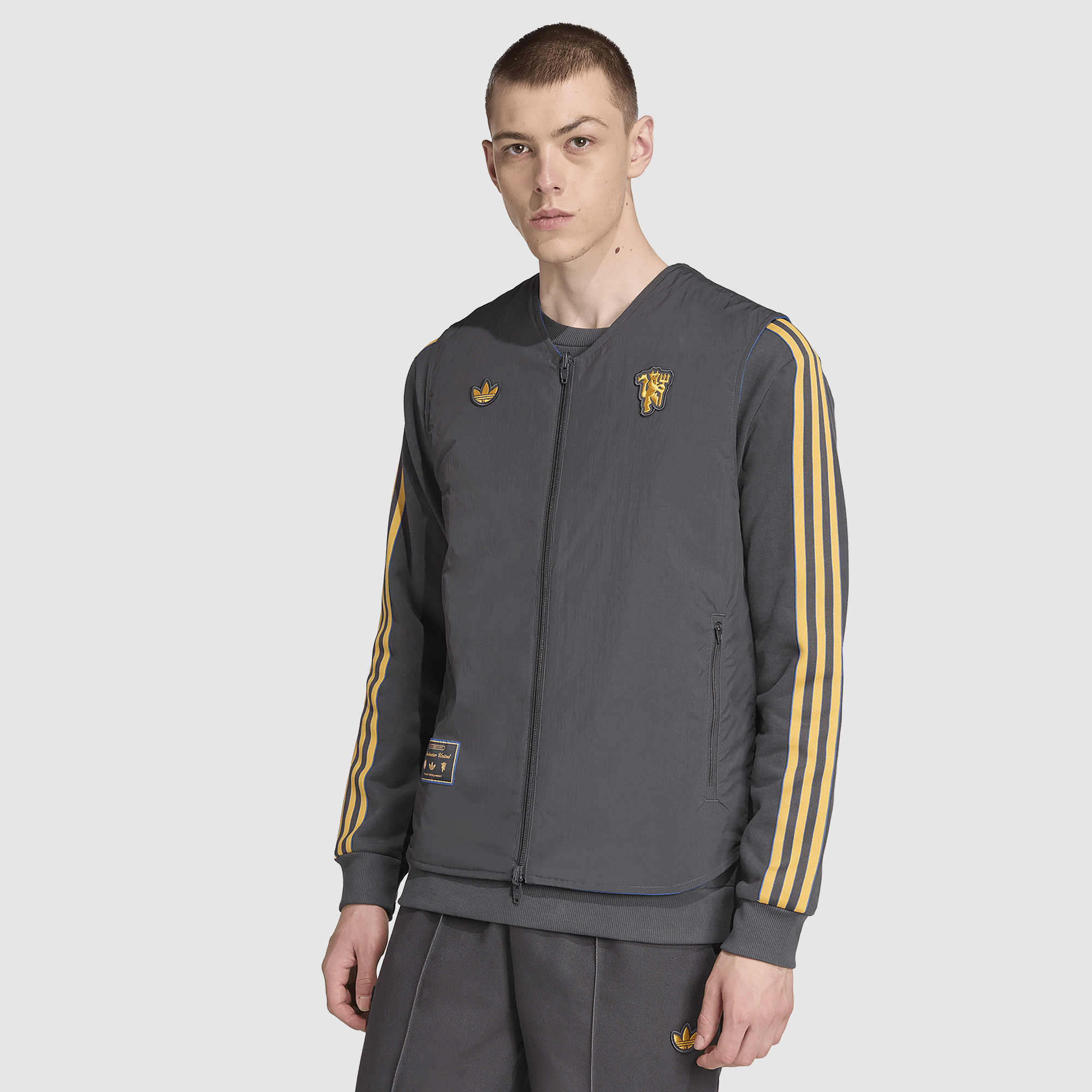 Adidas Originals Manchester United 25 26 Terrace Icon Vest Black