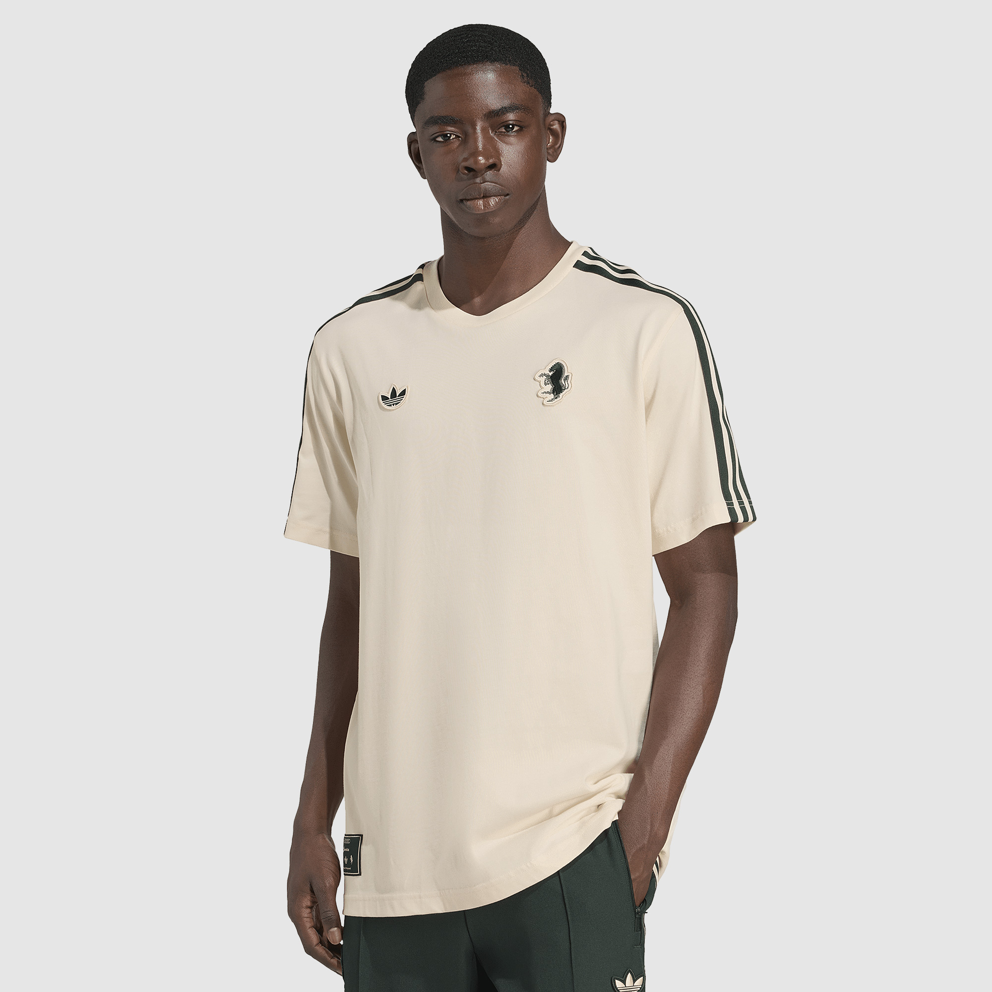 adidas Originals Juventus 25/26 Terrace Icon T-Shirt - Ecru Tint
