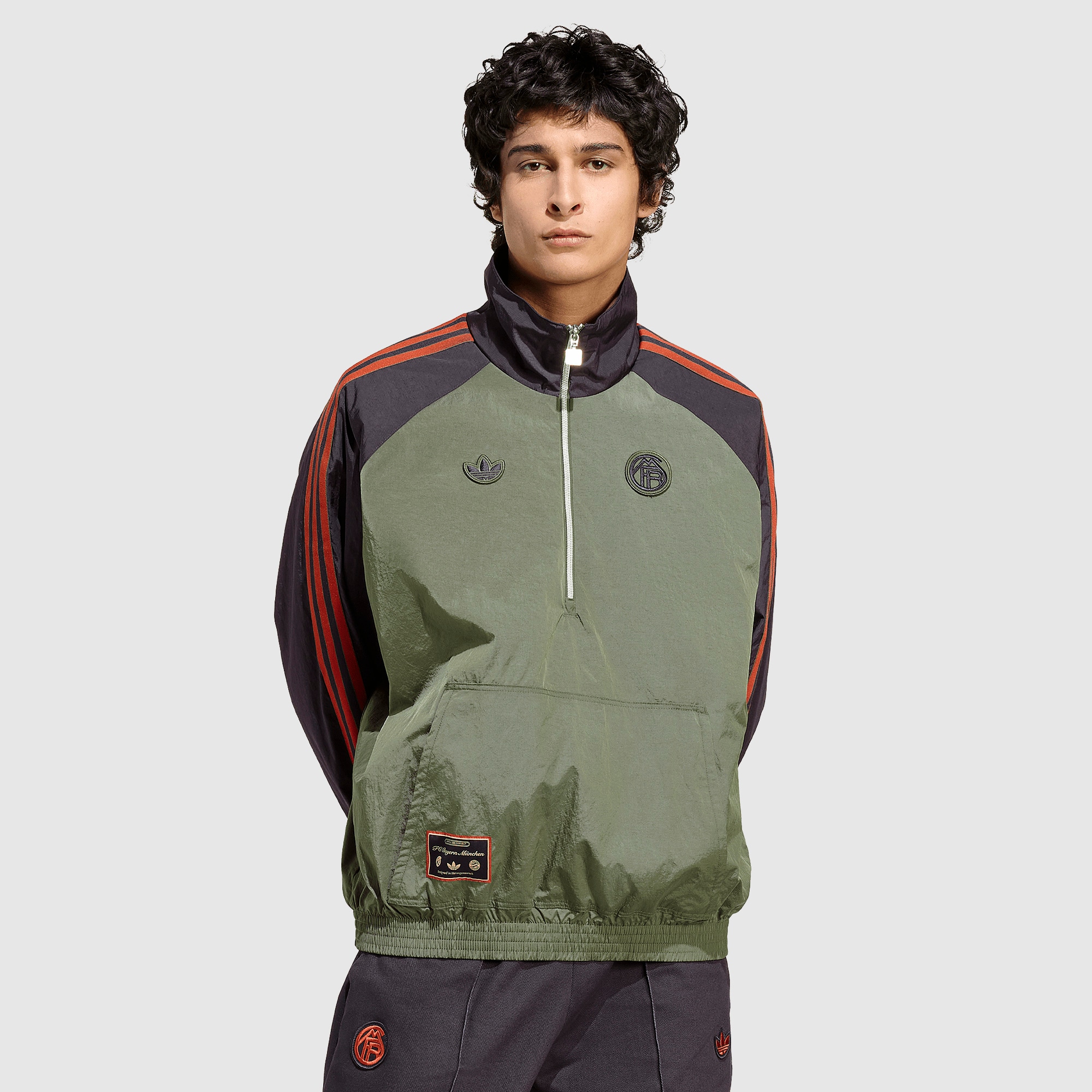 adidas Originals Bayern Munich 25/26 Terrace Icons Half-Zip Jacket