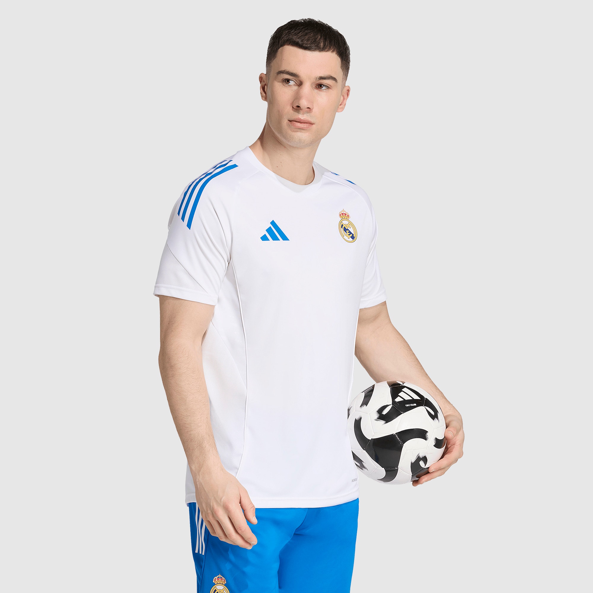 adidas Real Madrid 25/26 Tiro 25 Training Shirt - White - Mens