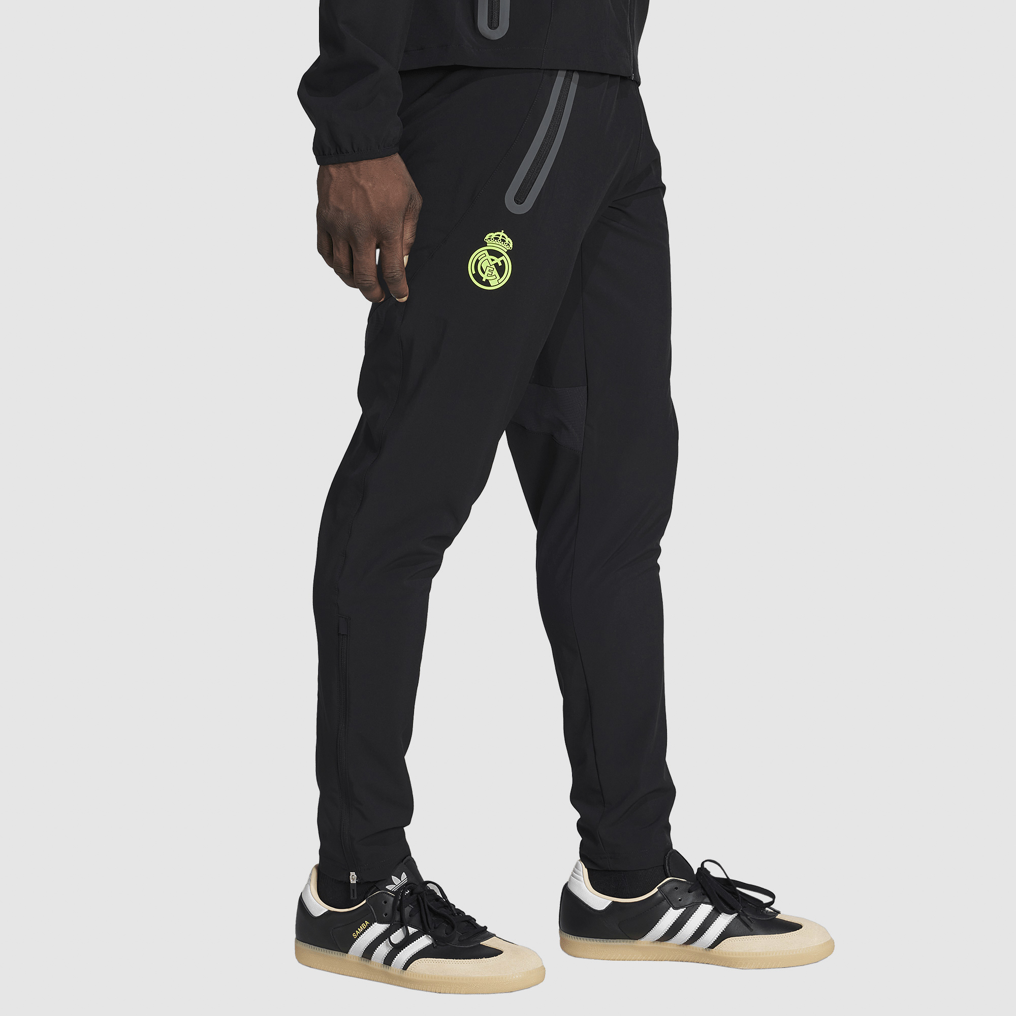 Adidas Real Madrid 25 26 Pro Vis Tech Pants Black