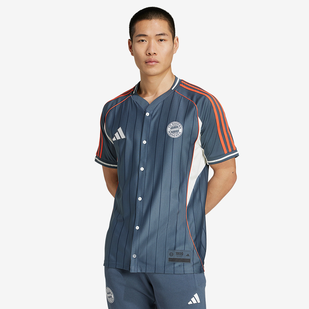 Adidas Bayern Munich Baseball Shirt Grey