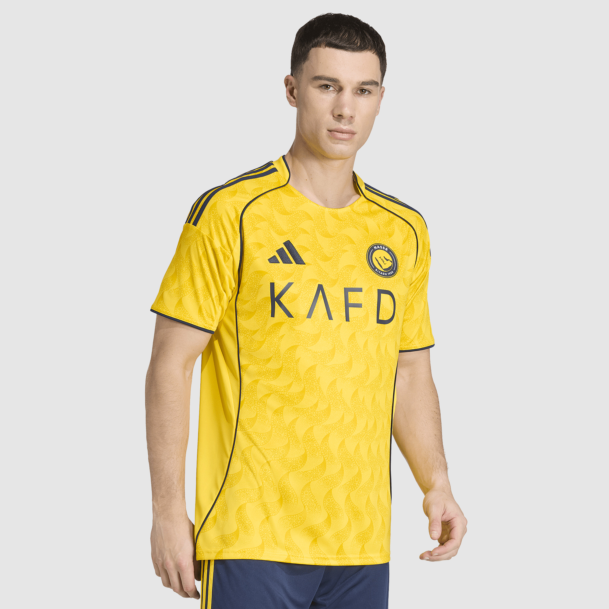Adidas Al Nassr 25 26 Home Shirt With Ronaldo 7 Yellow