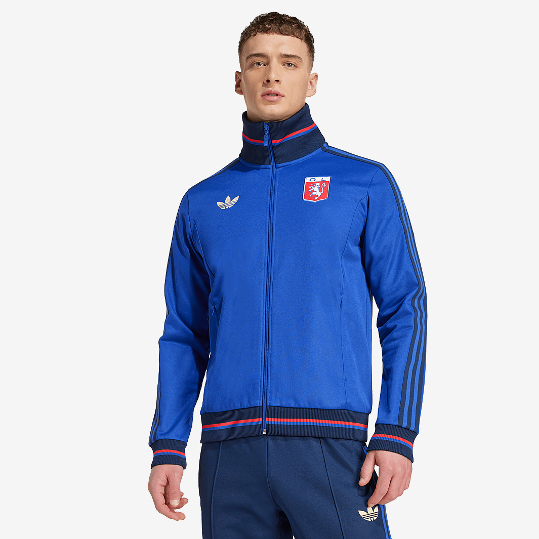 Adidas Olympique Lyon 75Th Anniversary Track Top Blue