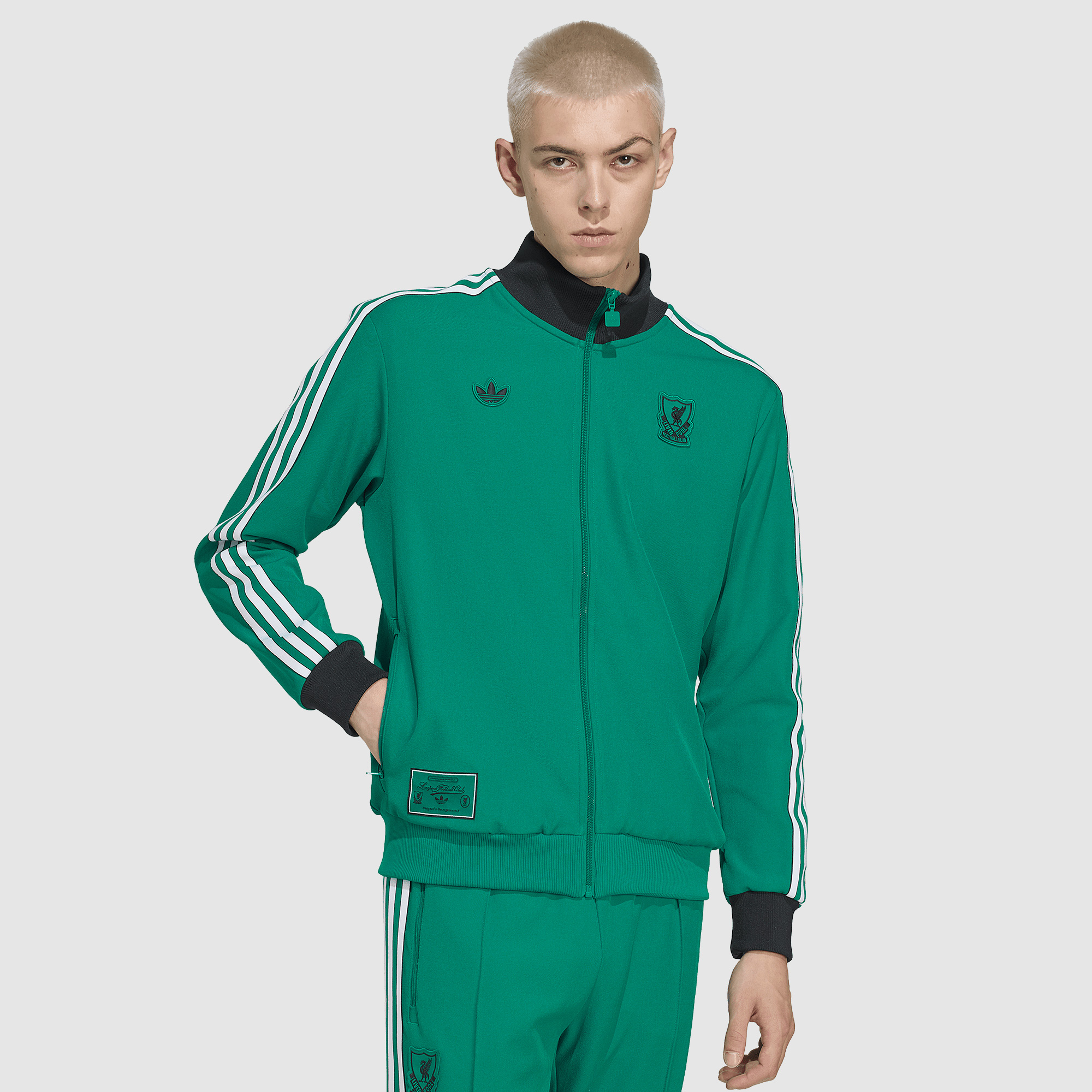 Adidas Originals Liverpool 25 26 Terrace Icon Track Top Green Men's Large