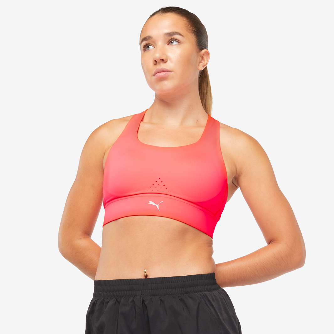 Puma Womens Pwr Breathe Sports Bra Orange