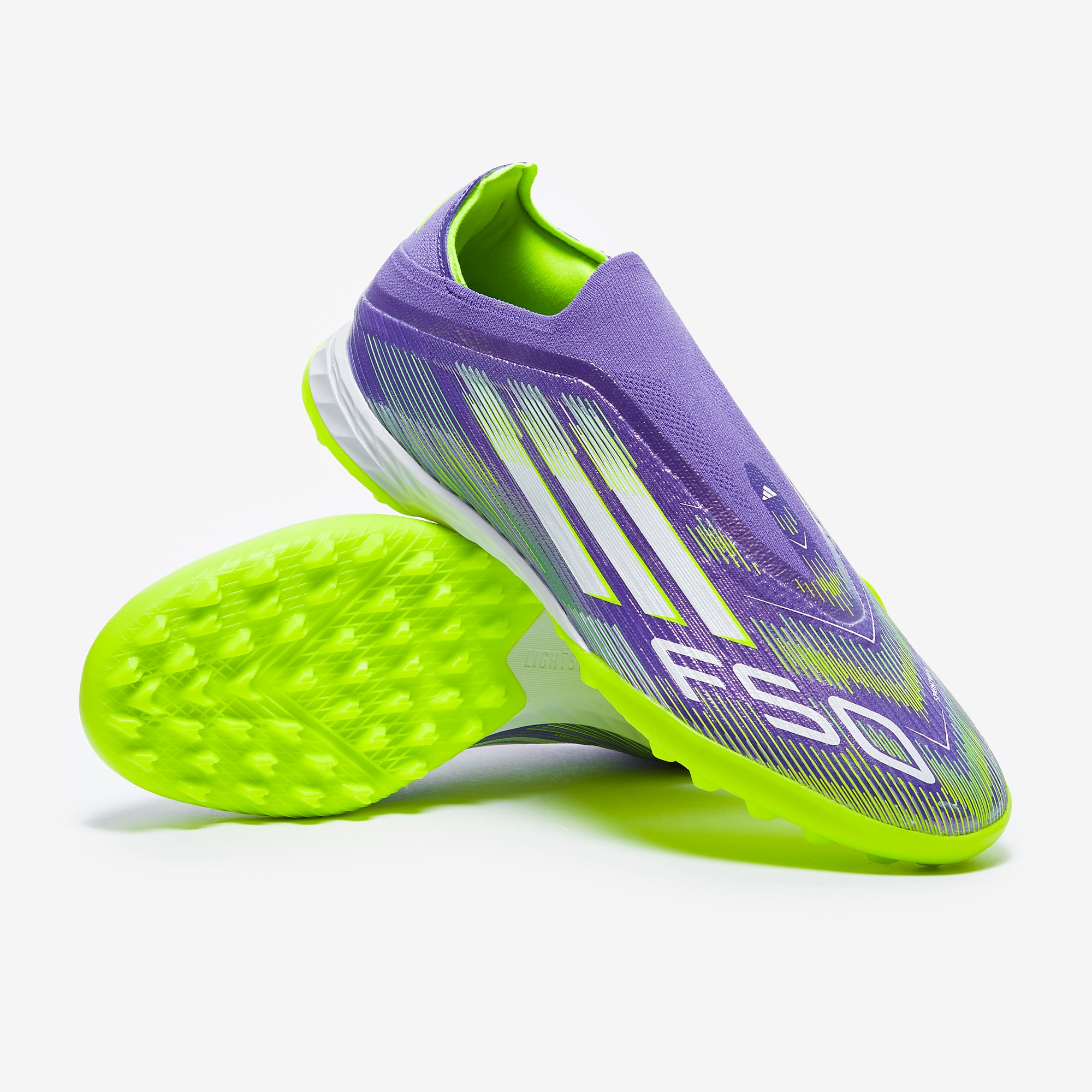 adidas F50 Pro Laceless Turf - Purple Rush/Ftwr White/Lucid Lemon