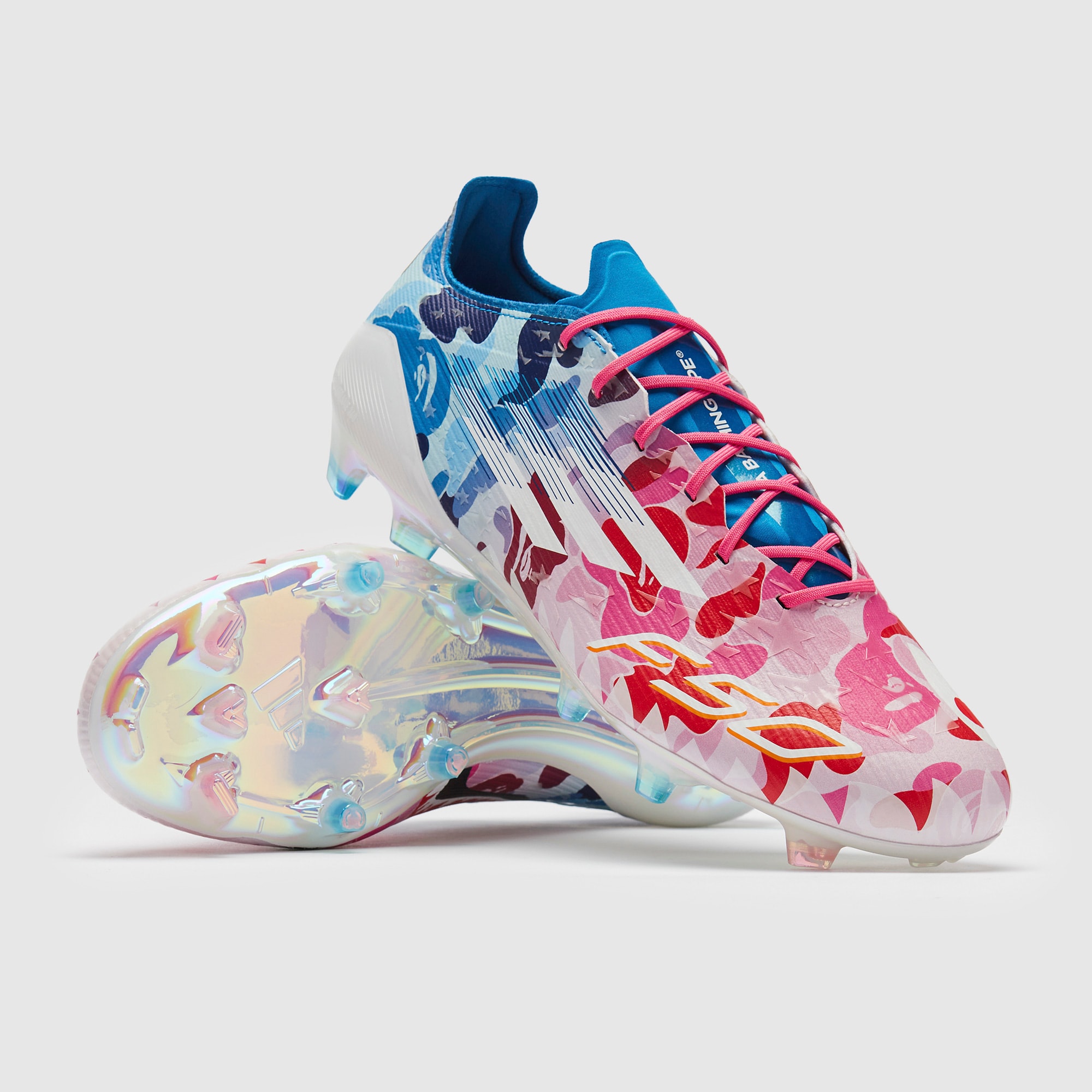adidas F50 Elite x BAPE Firm Ground - Clear Pink/Ftwr White/Icey