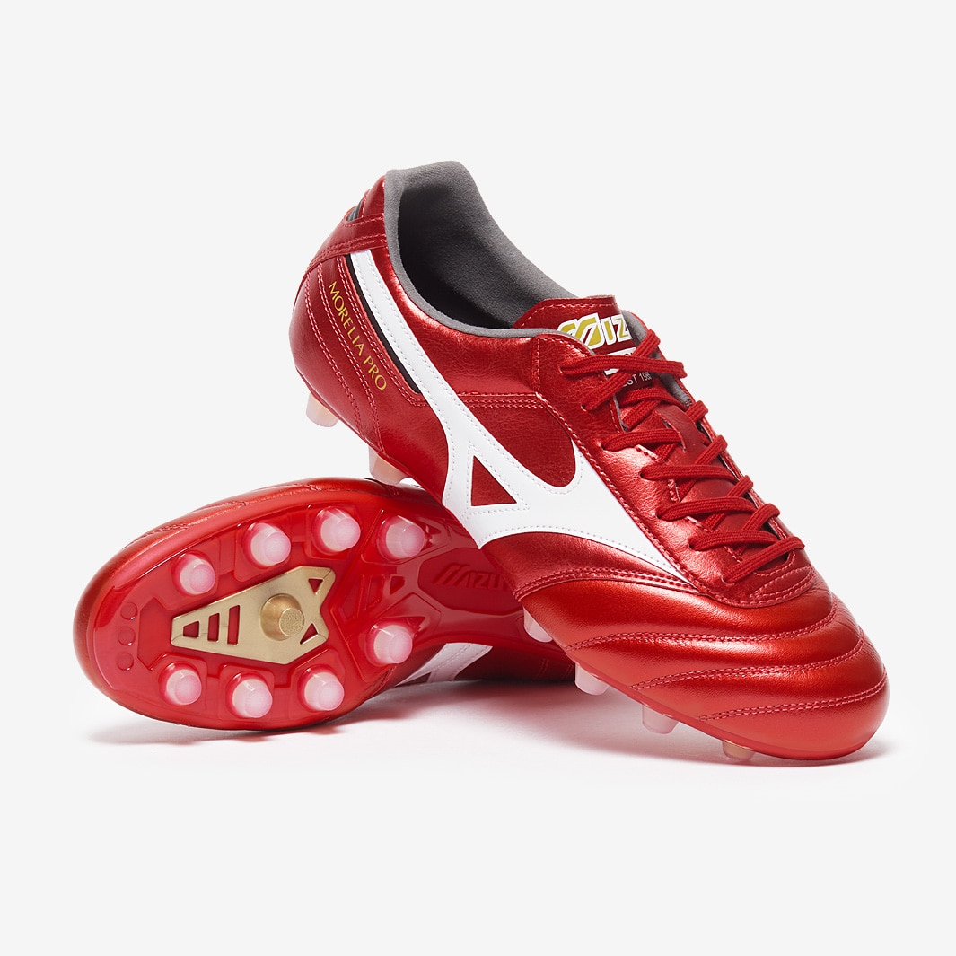 Mizuno Morelia II Pro Firm Ground - Morelia 40th Red/White/Black