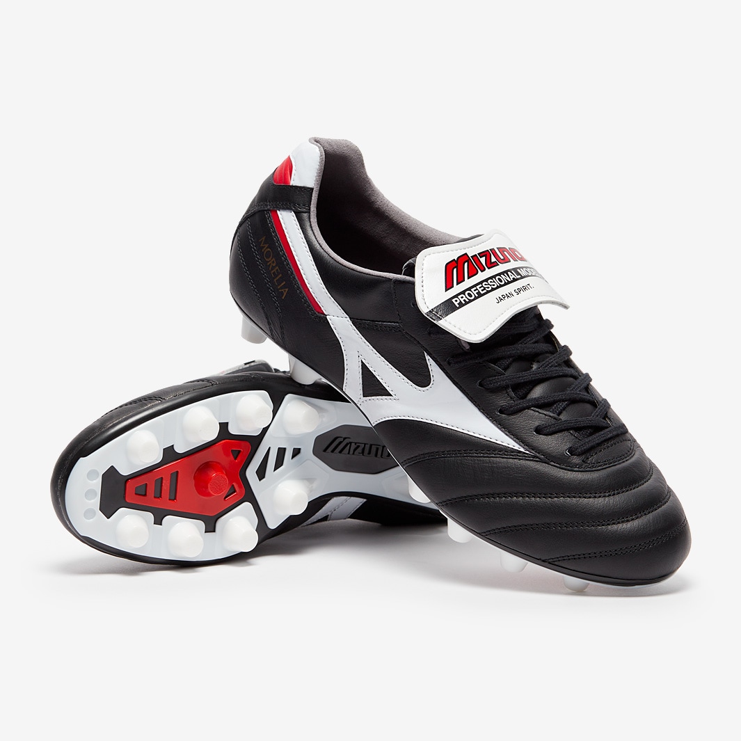 Mizuno Morelia II Made in Japan Firm Ground - Black/White/Chinese