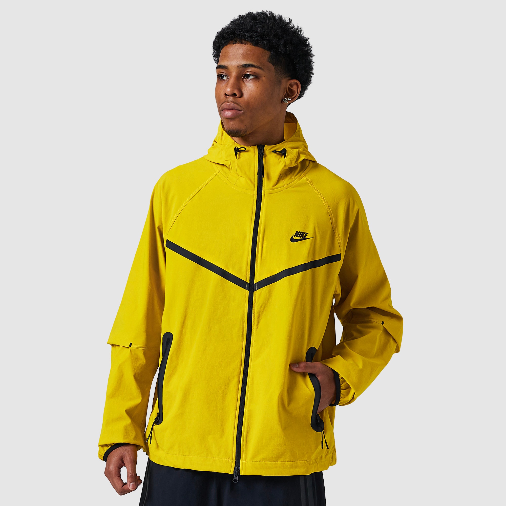 nike yellow windbreaker mens