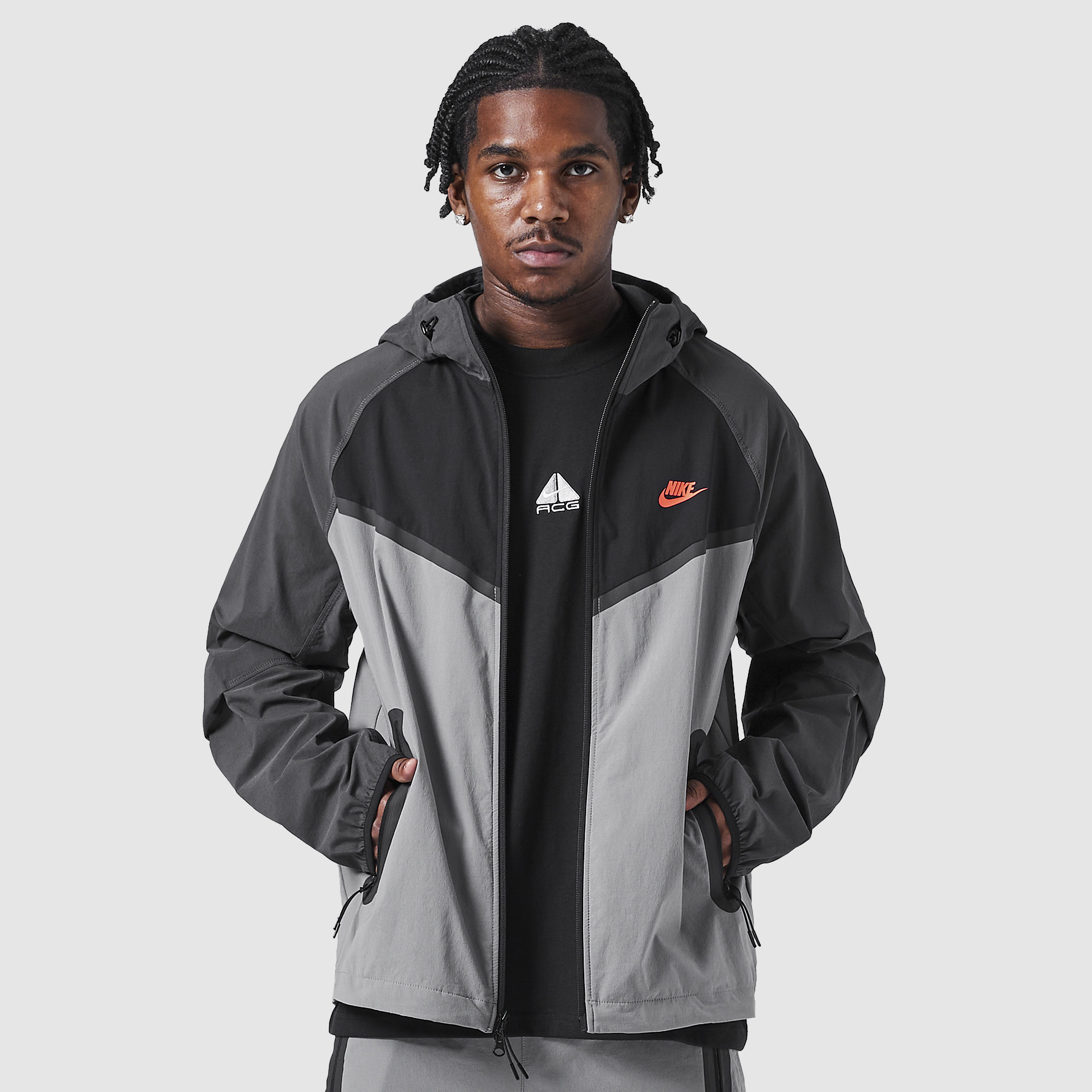 Nike Sportswear Tech Woven Full Zip Windrunner Jacket Grey