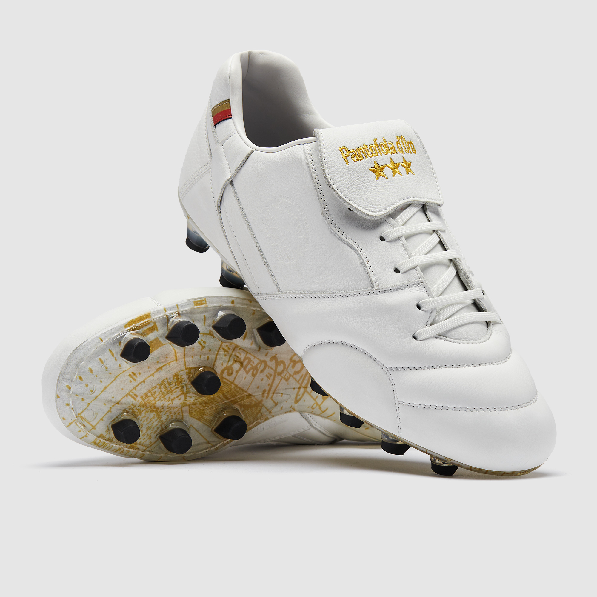 Chaussures De Football Vintage Pantofola D'Oro Diablo - Noir/Jaune/Vert - Crampons Vissables - Neuf Avec Boîte