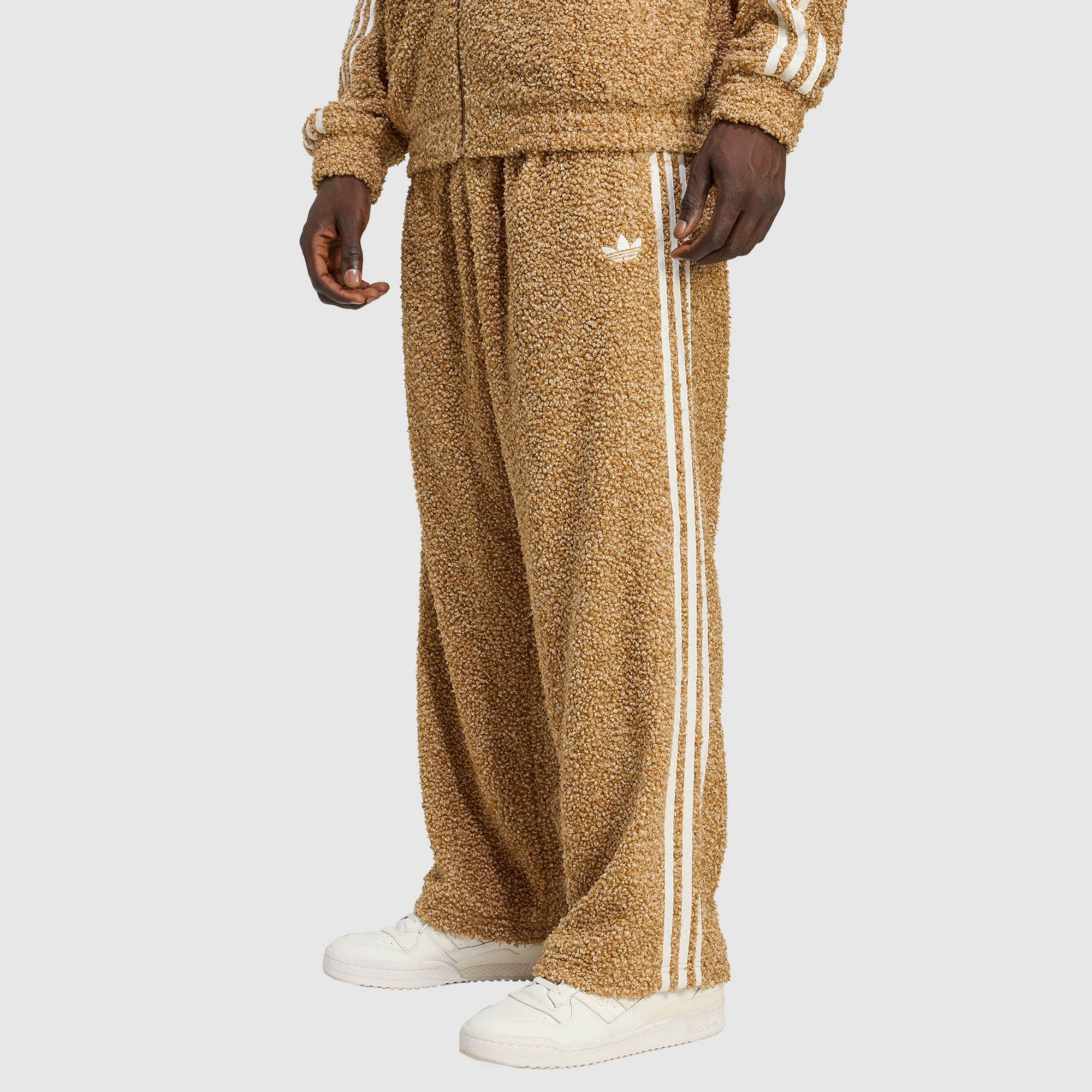 Adidas Originals Boucle Firebird Track Trousers Brown