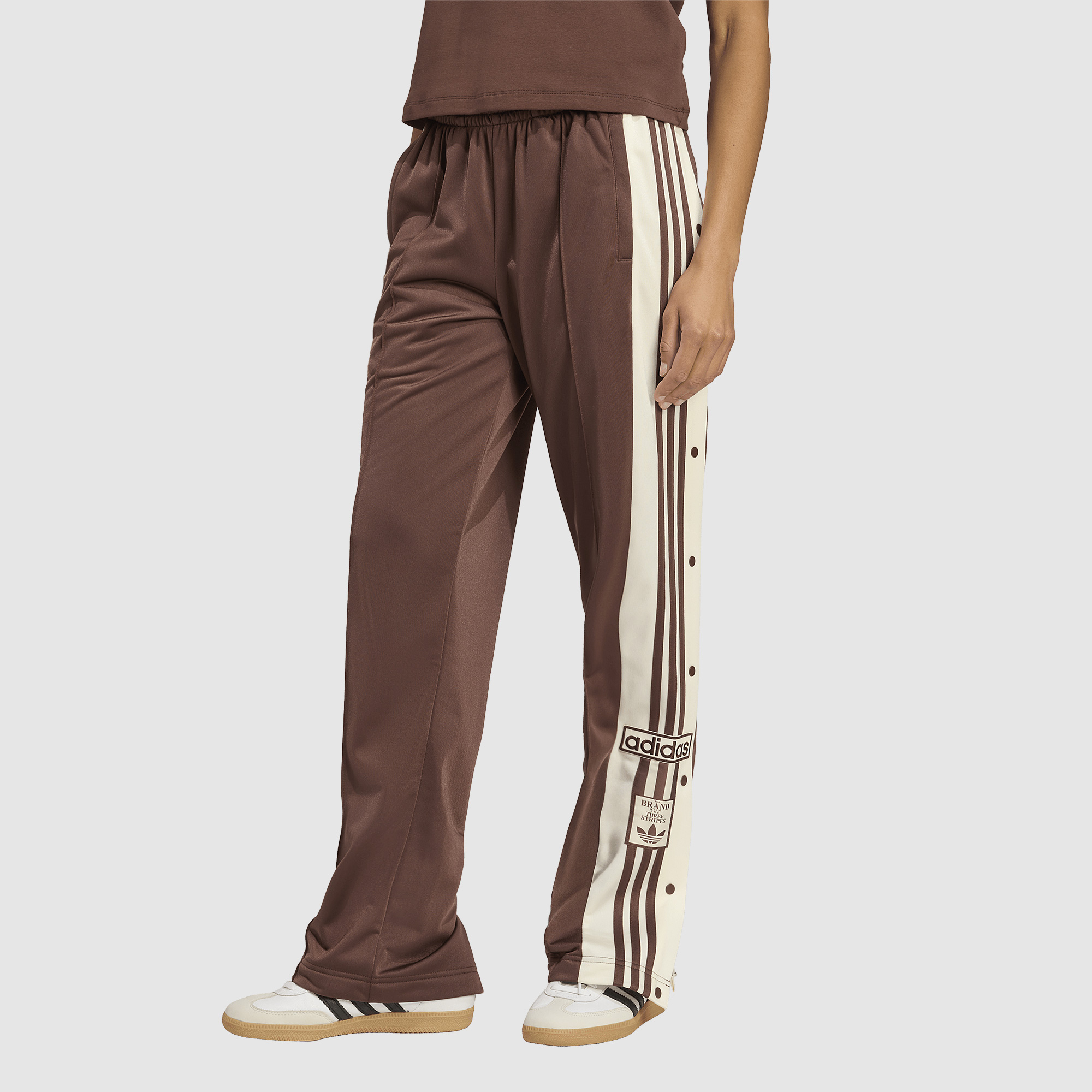 Adidas Originals Womens Adibreak Tracksuit Trousers Auburn White Brown