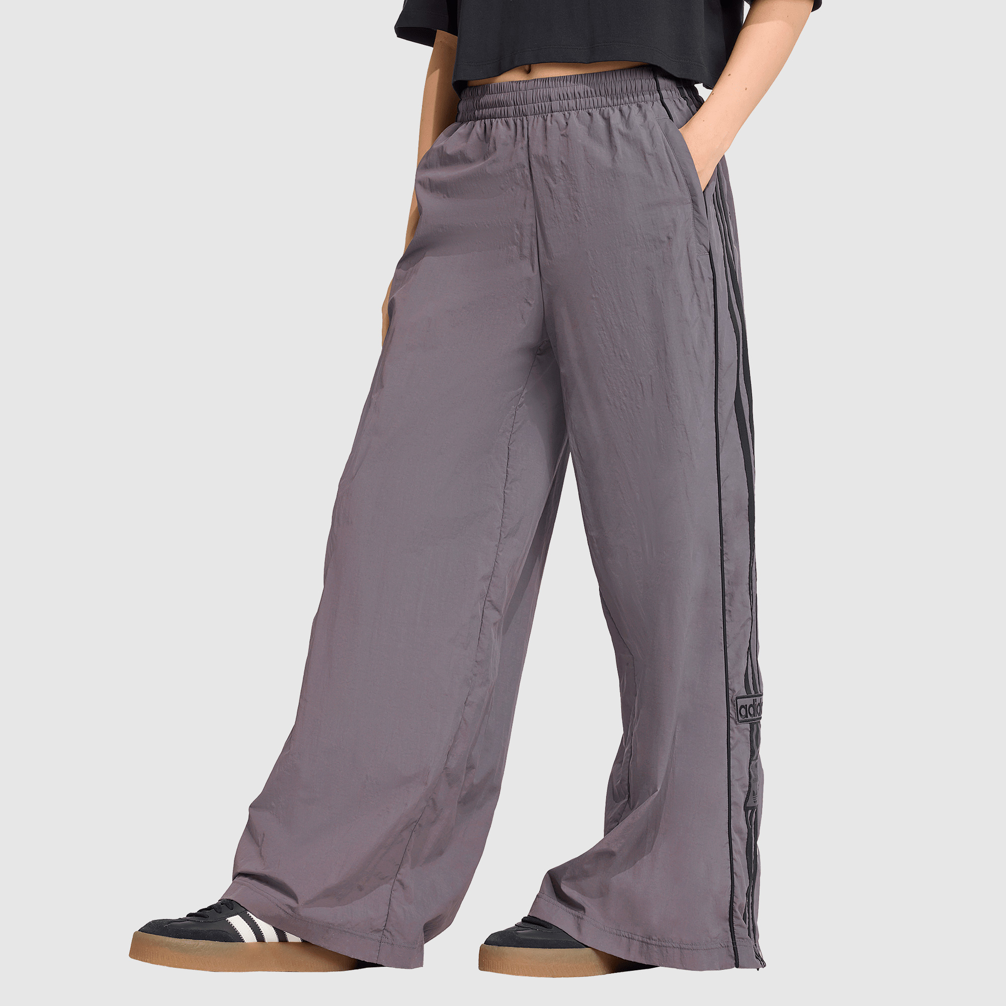 Adidas Originals Womens Adibreak Oversized Track Trousers Grey
