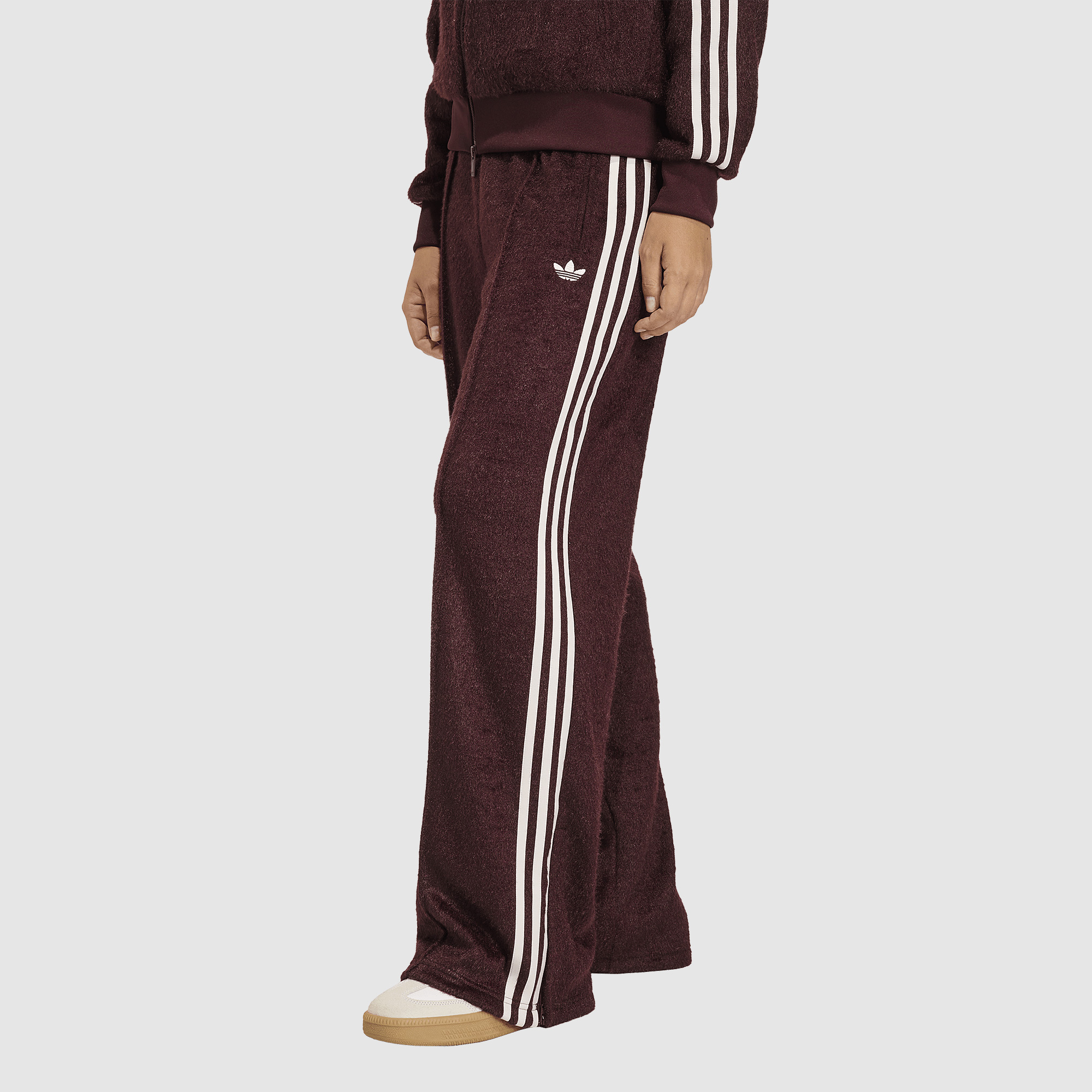 Adidas Originals Womens Mohair Firebird Track Pants Maroon Red