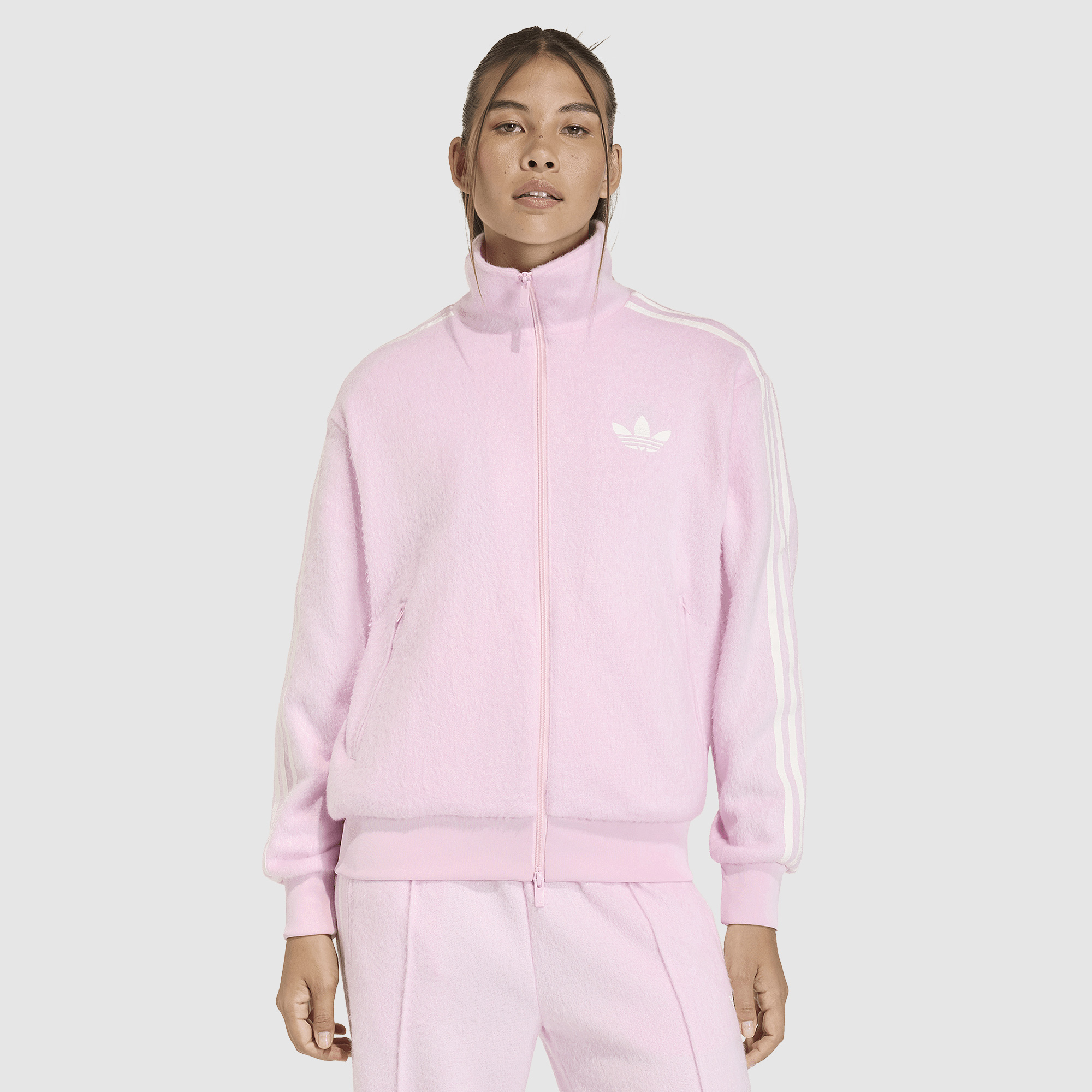 Adidas Originals Womens Mohair Firebird Track Tops Pink