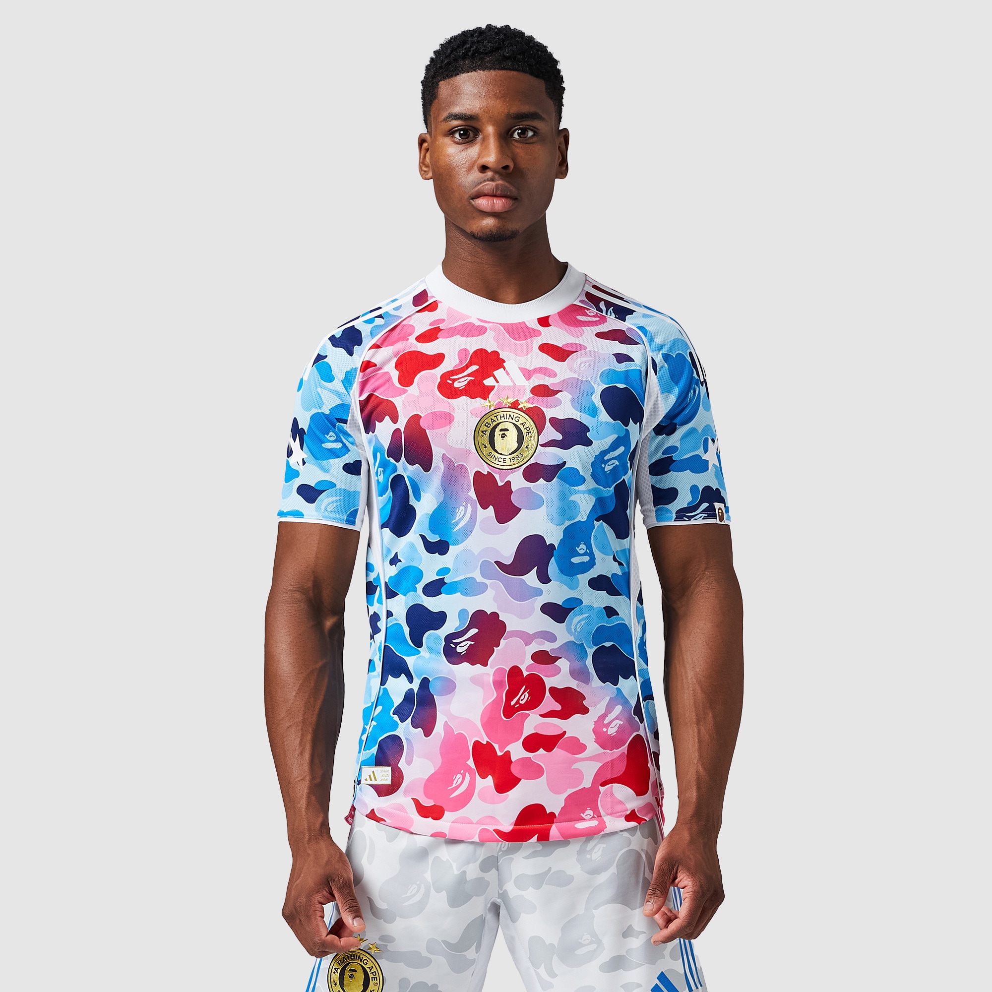 adidas Originals x BAPE Shirt - Shock Blue - Mens Clothing | Pro