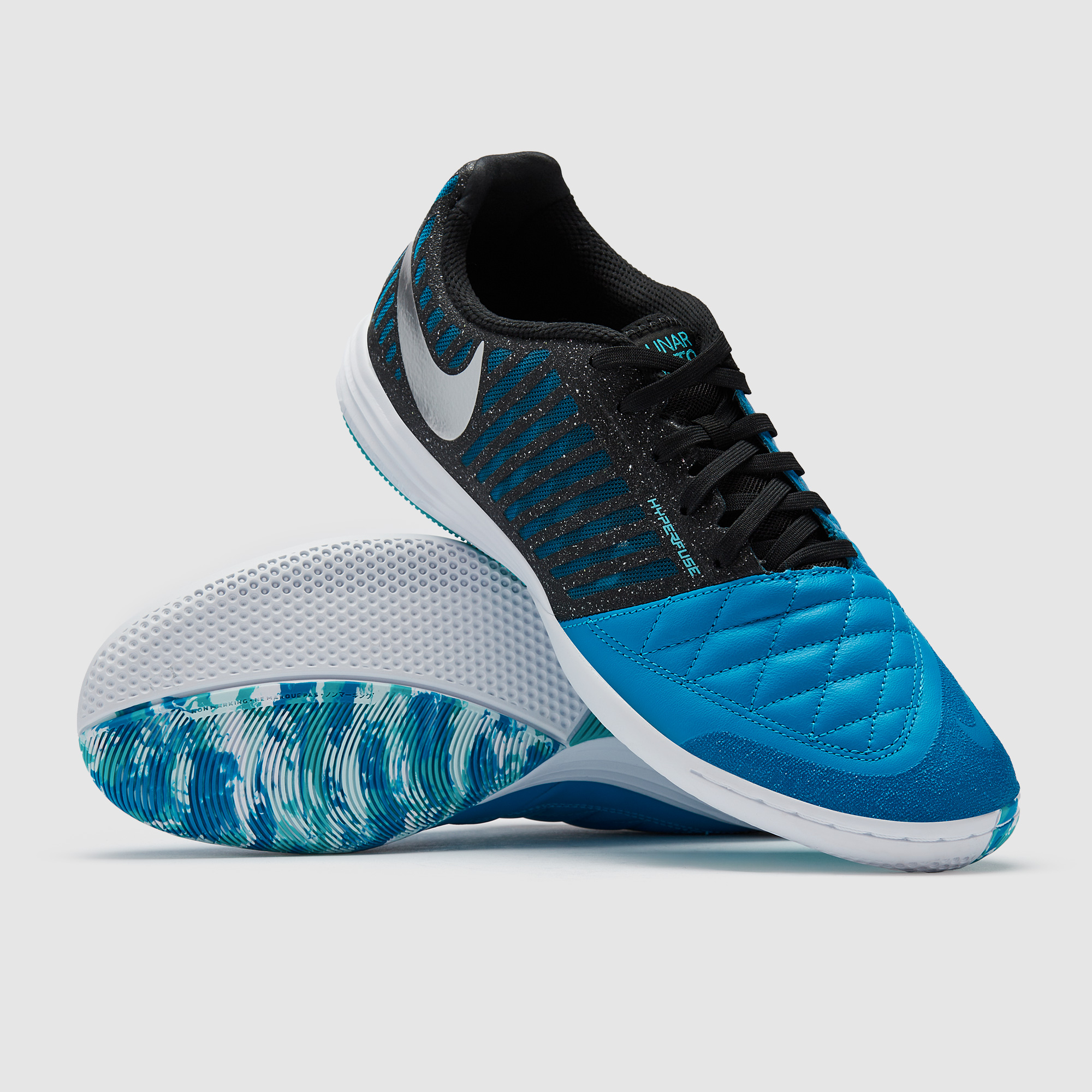 Nike LunarGato II - Mtlc Silver/Black/Neptune Blue - Adult Boots