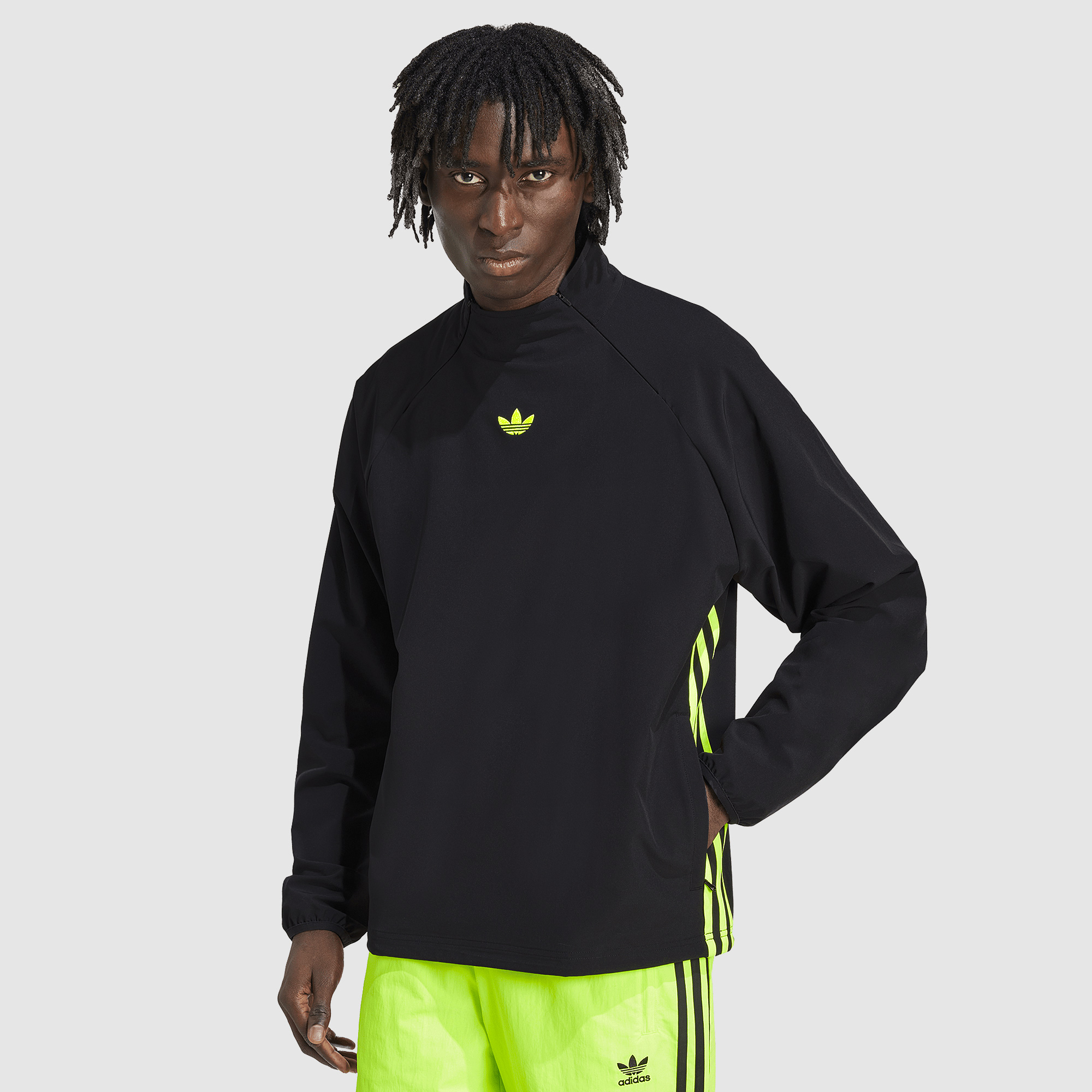 Adidas Originals Adicolor Woven Drill Top Black