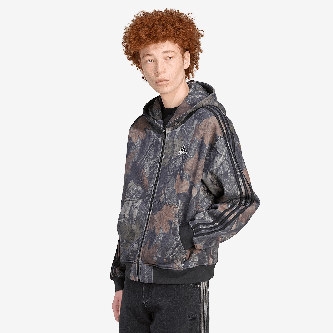 Adidas Originals Camo Hooded Full Zip Hoodie Black
